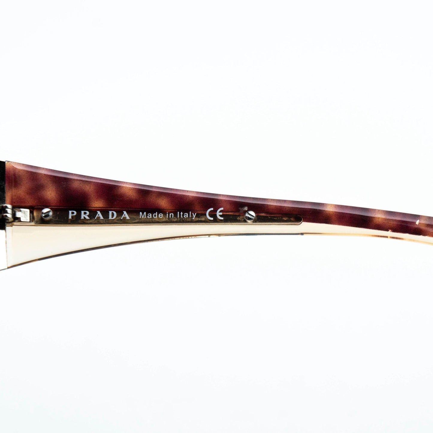 PRADA SPR 75G Aviator Brown Sunglasses Vintage 00s