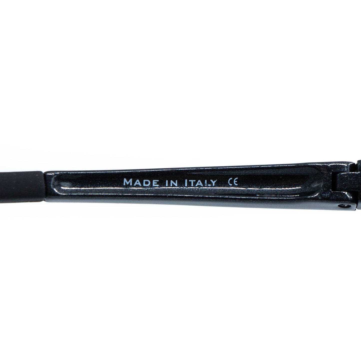 Prada SPS04A vintage sport sunglasses side engraving detail