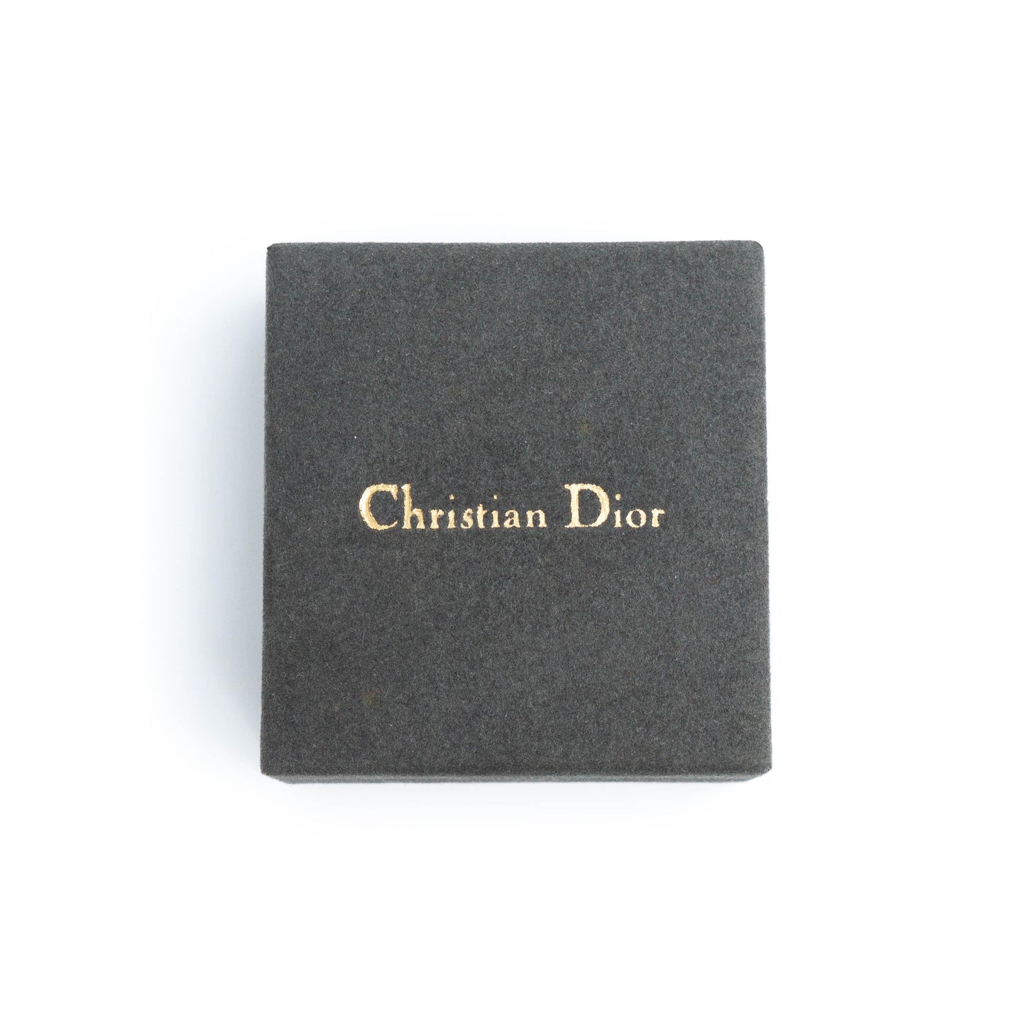 Christian Dior Gold Plate Tie Clip Vintage 80s