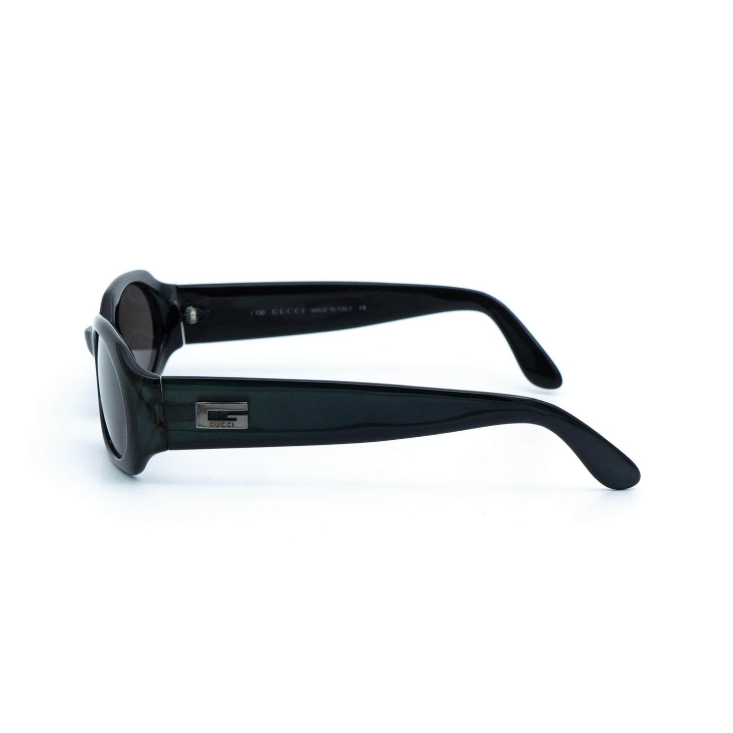 GUCCI GG 2436 Green Oval Sunglasses Vintage 00s