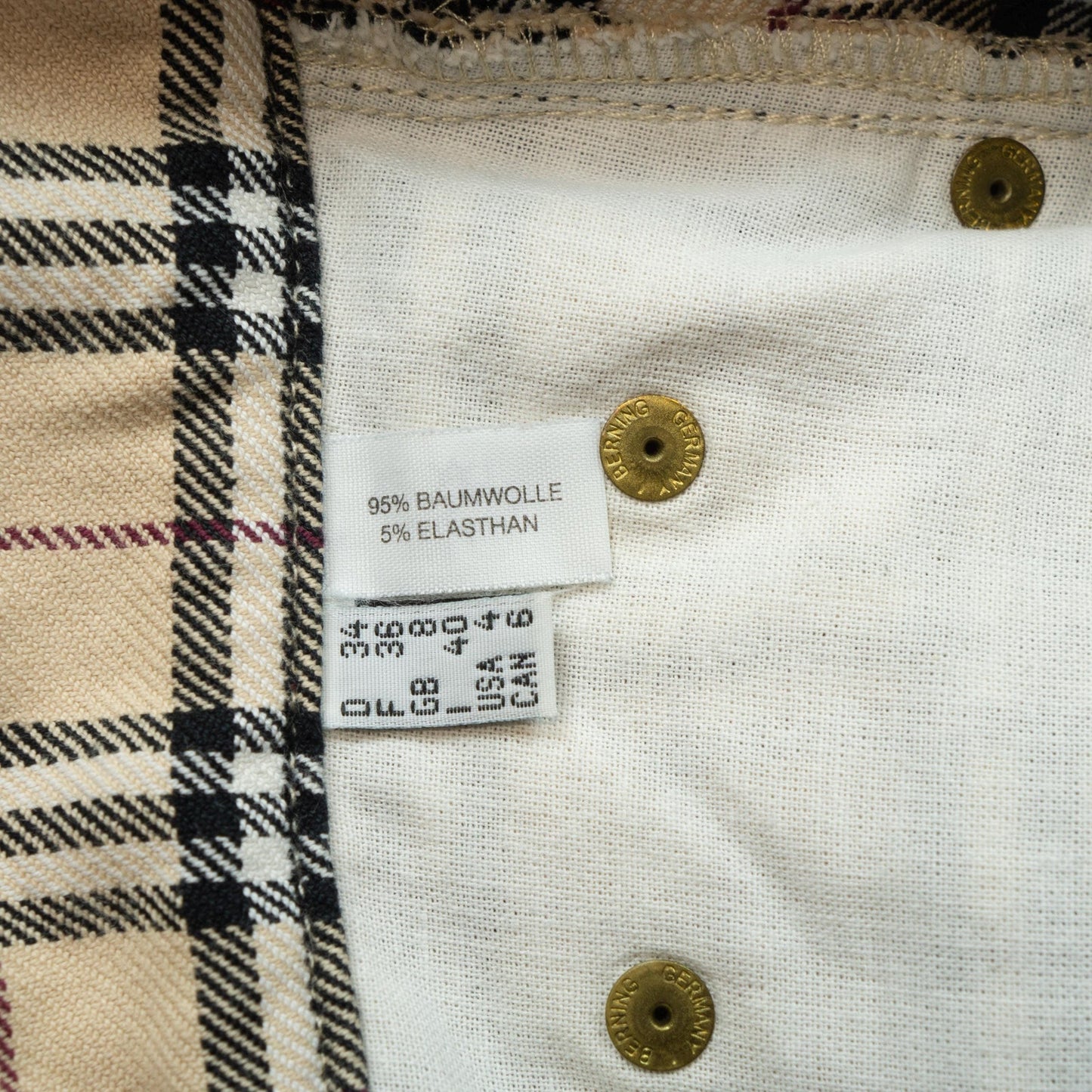 BURBERRY Check Monogram Pants Women Vintage 00s 90s