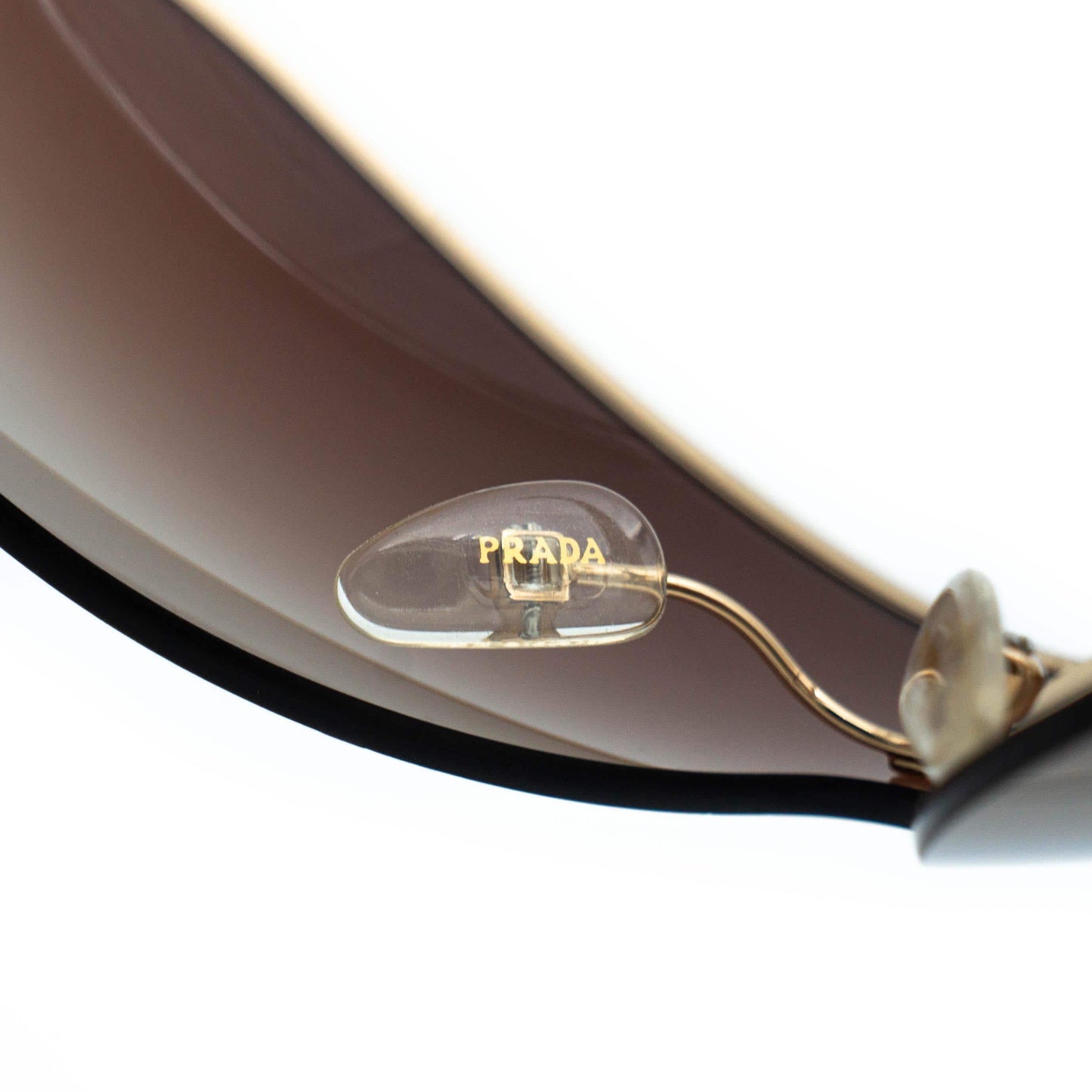 PRADA SPS 53G Yellow Mask Shield Sunglasses Vintage