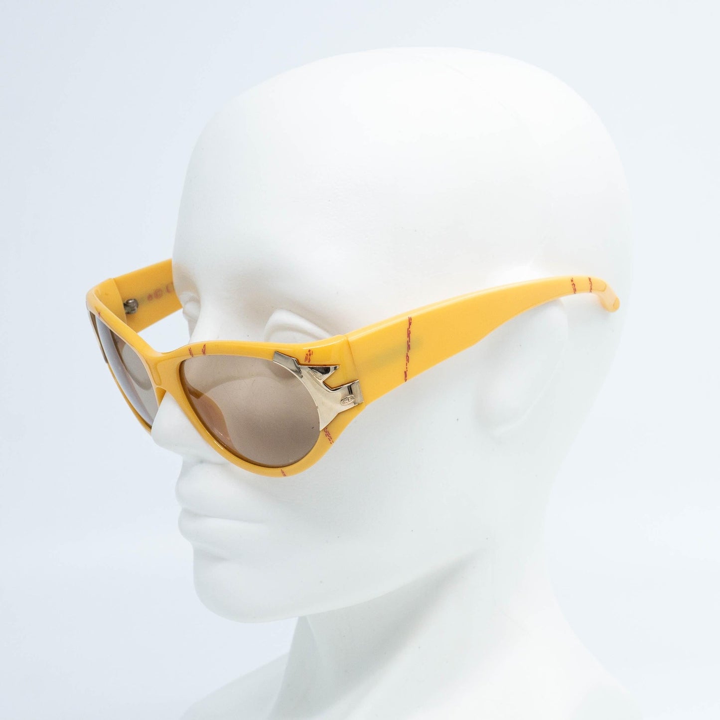 Christian DIOR 2346 Yellow Women Sunglasses Vintage 80s 90s