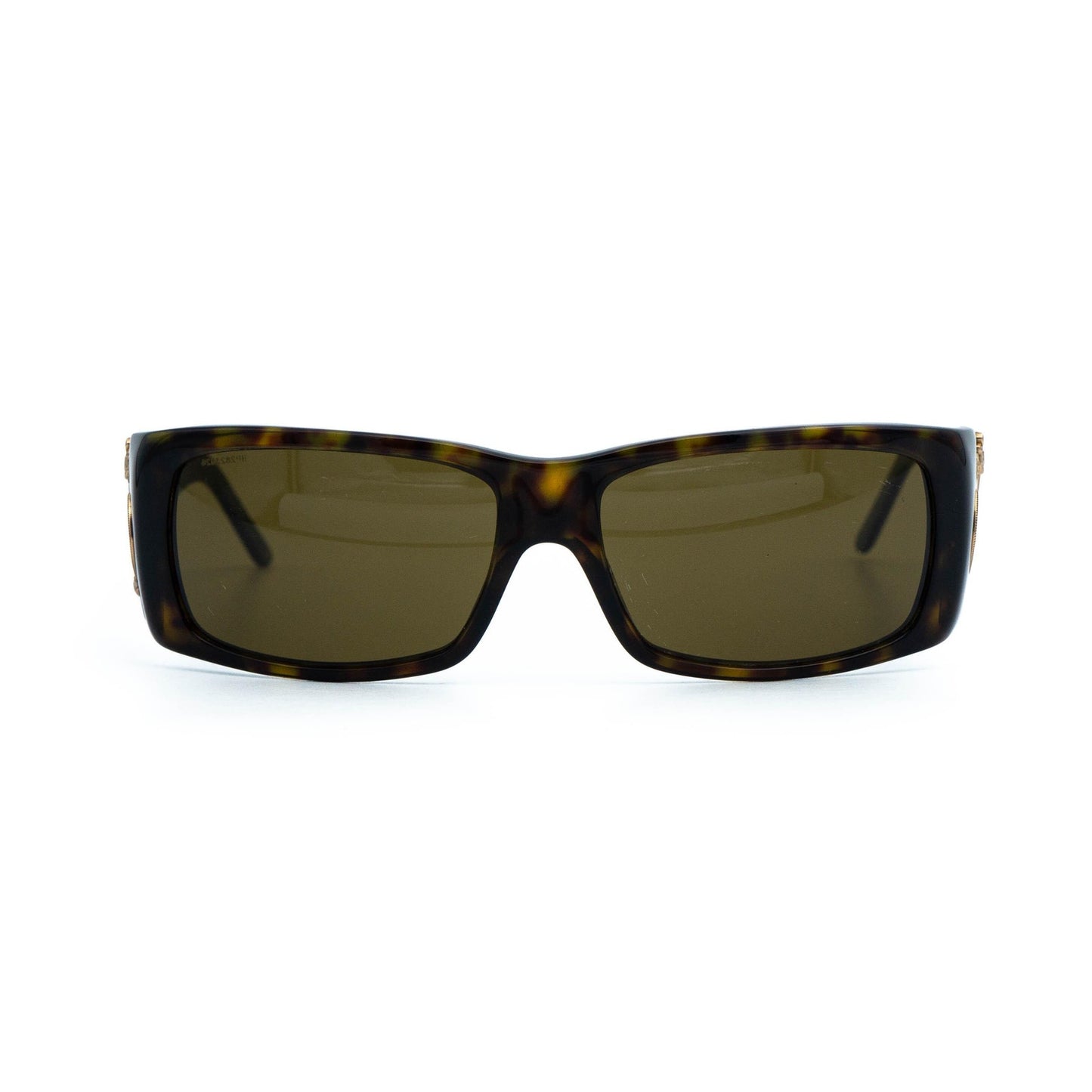 PRADA SPR 10H Brown Gold Sunglasses Vintage 00s