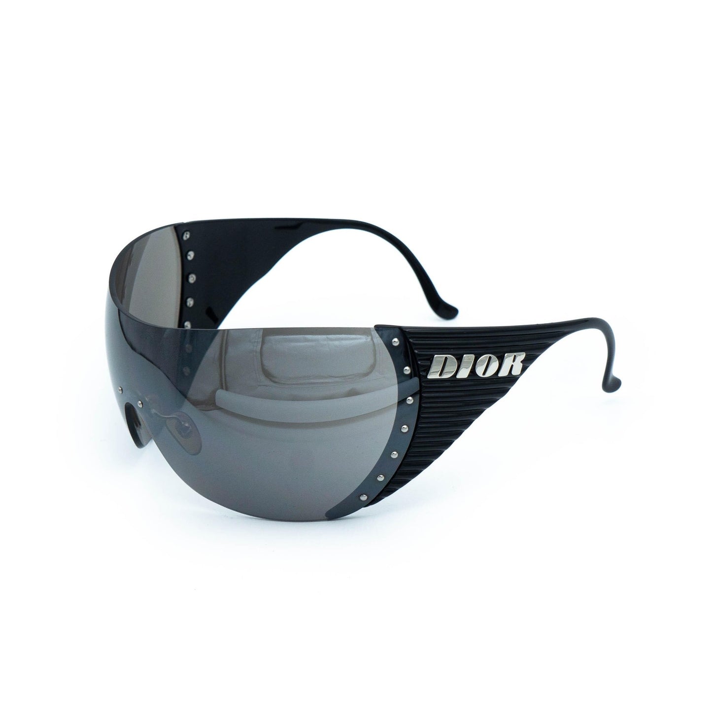 Christian DIOR Bike 1 by John Galliano Mask Sunglasses Black