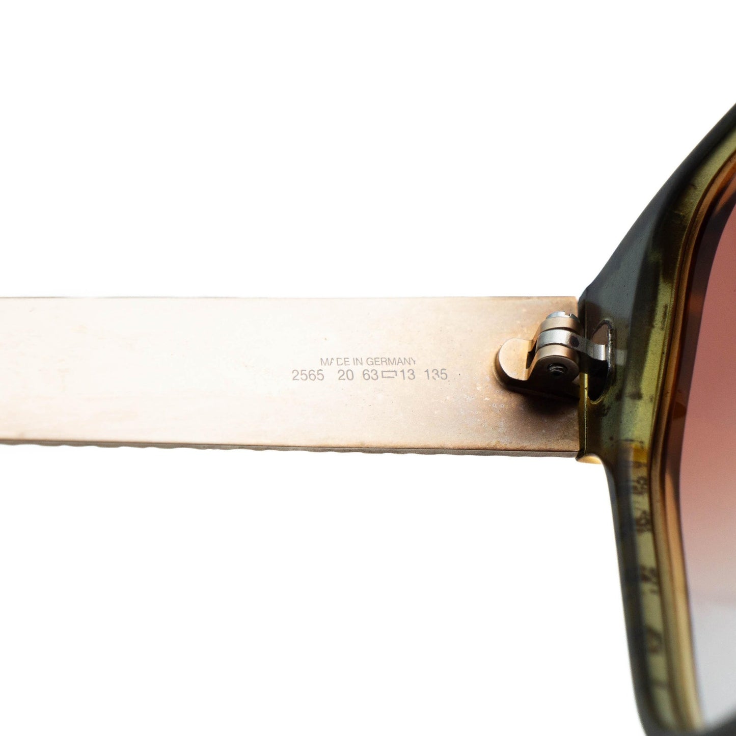 Christian DIOR 2565 Oversized Gold Sunglasses Vintage 80s