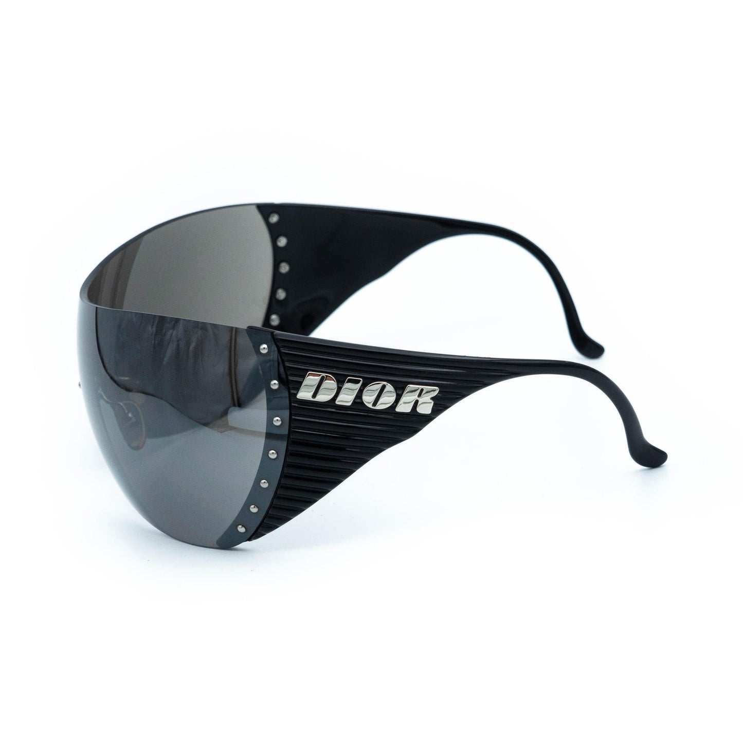 Christian DIOR Bike 1 by John Galliano Mask Sunglasses Black
