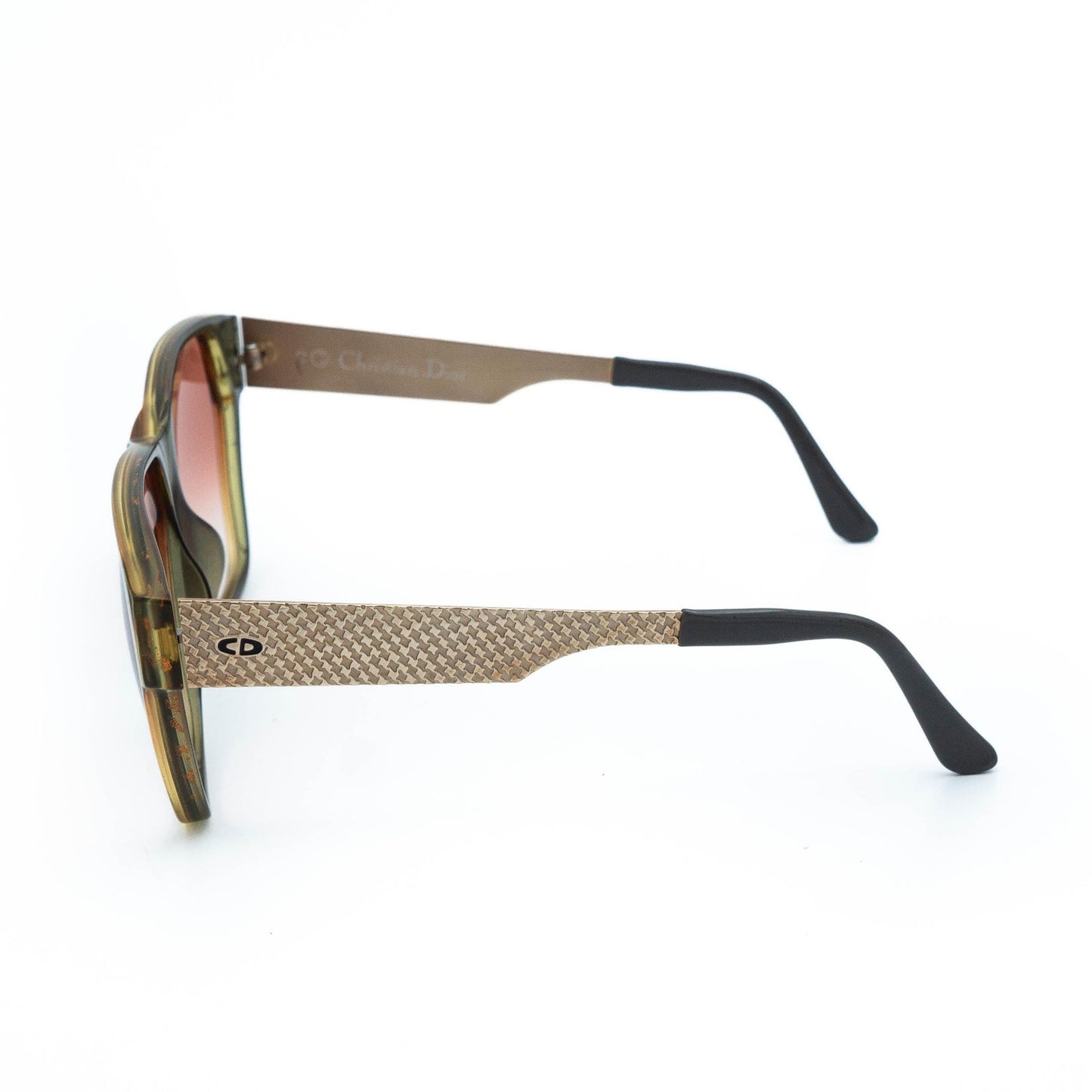Christian DIOR 2565 Oversized Gold Sunglasses Vintage 80s
