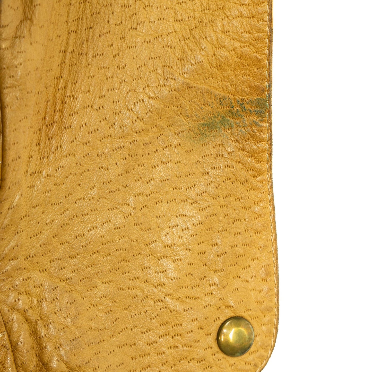 CLAUDE MONTANA Beige Leather Jacket Vintage 70s 80s