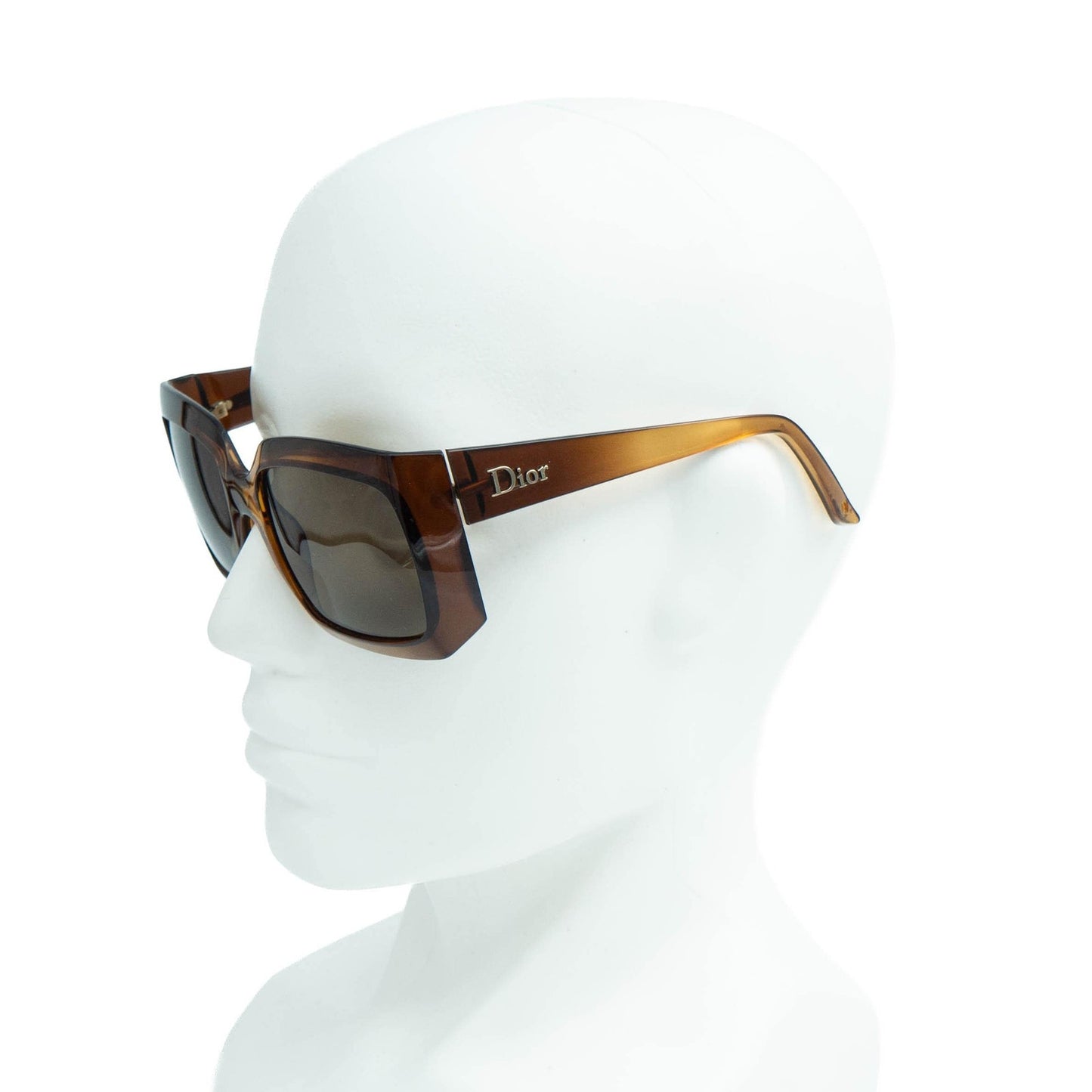Christian DIOR Essence 1 Brown Oversized Sunglasses Vintage 90s 00s