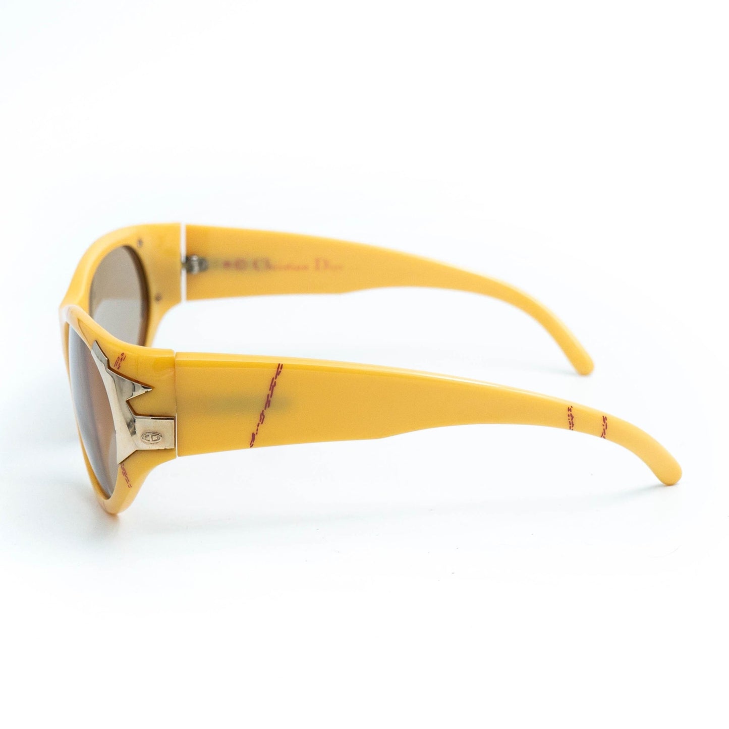 Christian DIOR 2346 Yellow Women Sunglasses Vintage 80s 90s