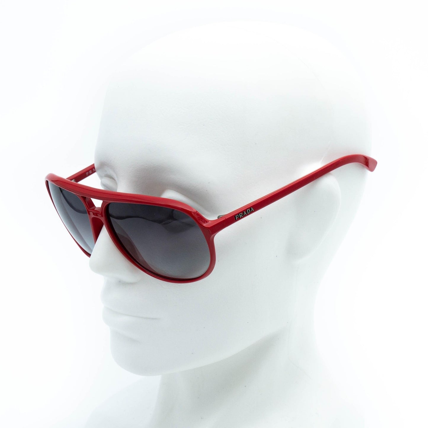PRADA SPR 09M Aviator Red Sunglasses Vintage 00s