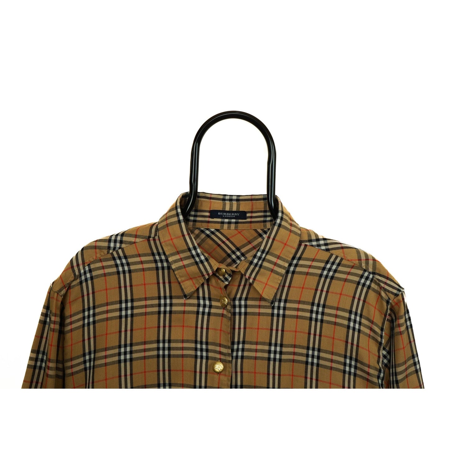BURBERRY Monogram Brown Long Sleeve Shirt Vintage 00s