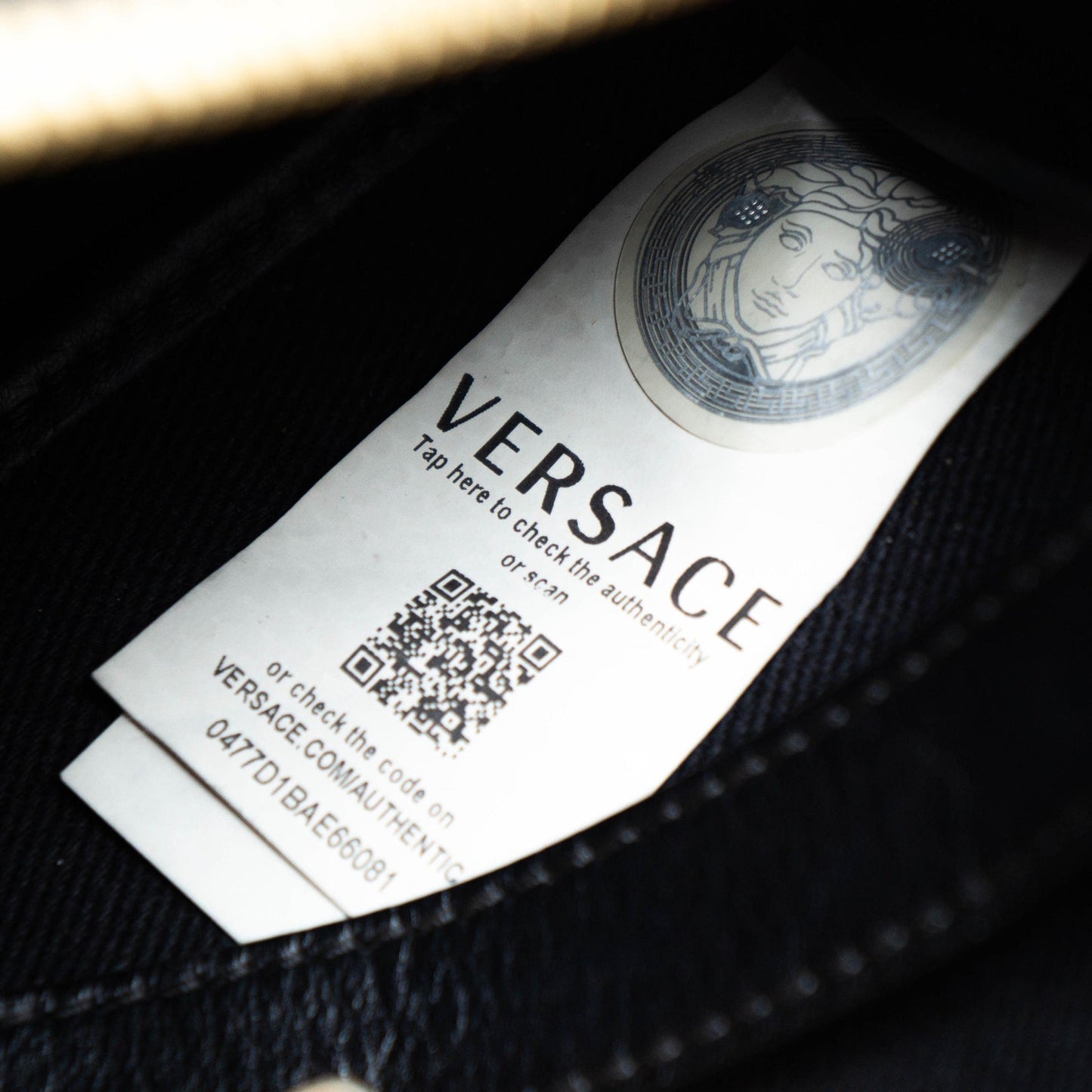 VERSACE Black Pink Waist Crossbody Bag Bumbag