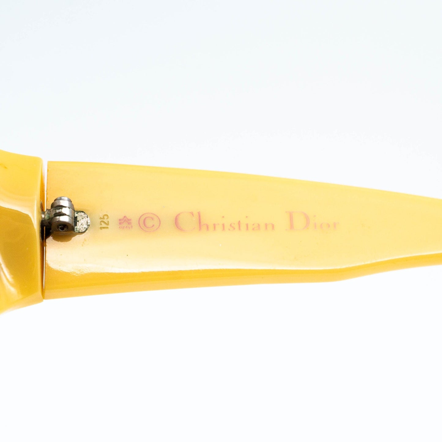 Christian DIOR 2346 Yellow Women Sunglasses Vintage 80s 90s