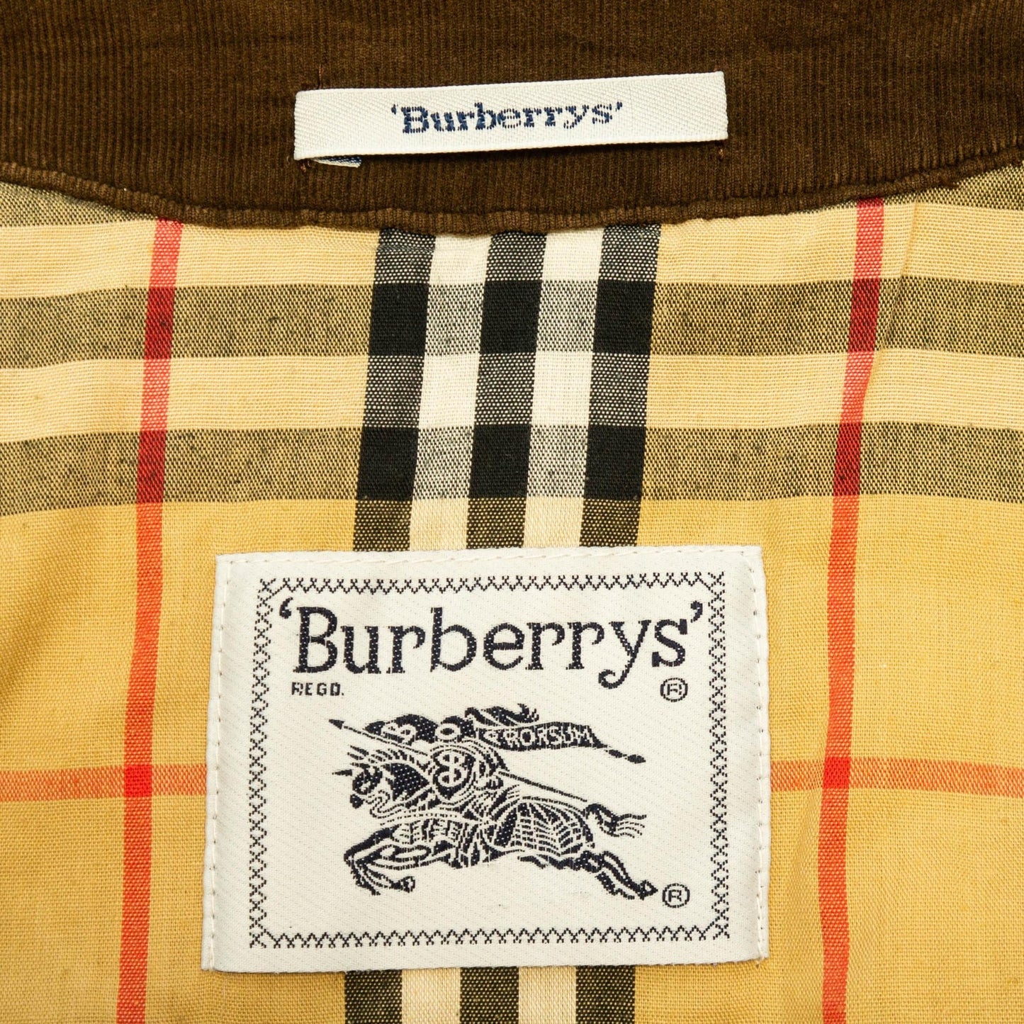 BURBERRY Check Quilted Jacket Brown Vintage 90s
