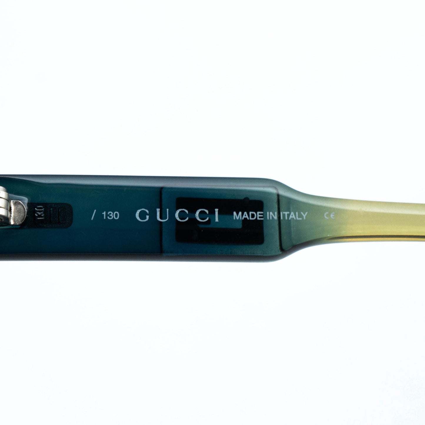 GUCCI GG 2476 Blue Yellow Oval Sunglasses Vintage 90s