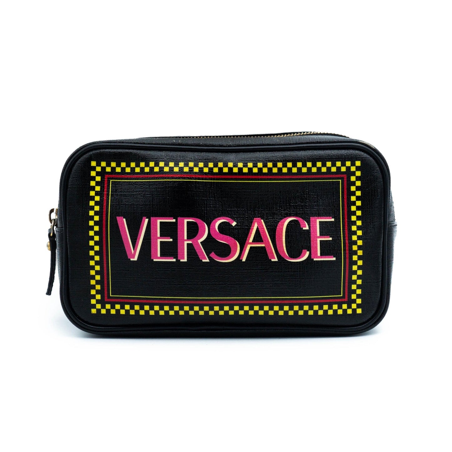 VERSACE Black Pink Waist Crossbody Bag Bumbag