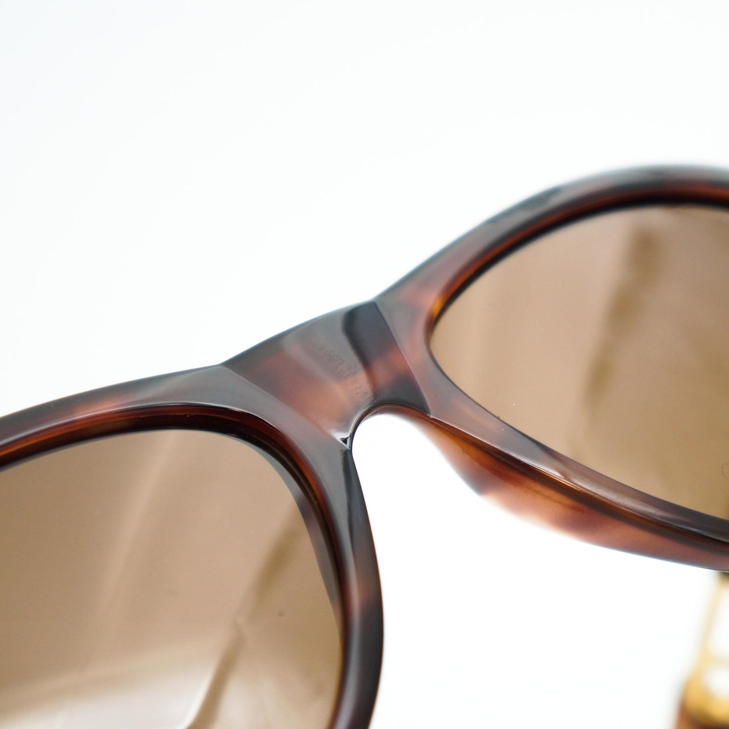 GIANNI VERSACE MOD 427 Medusa Brown Gold Sunglasses Vintage