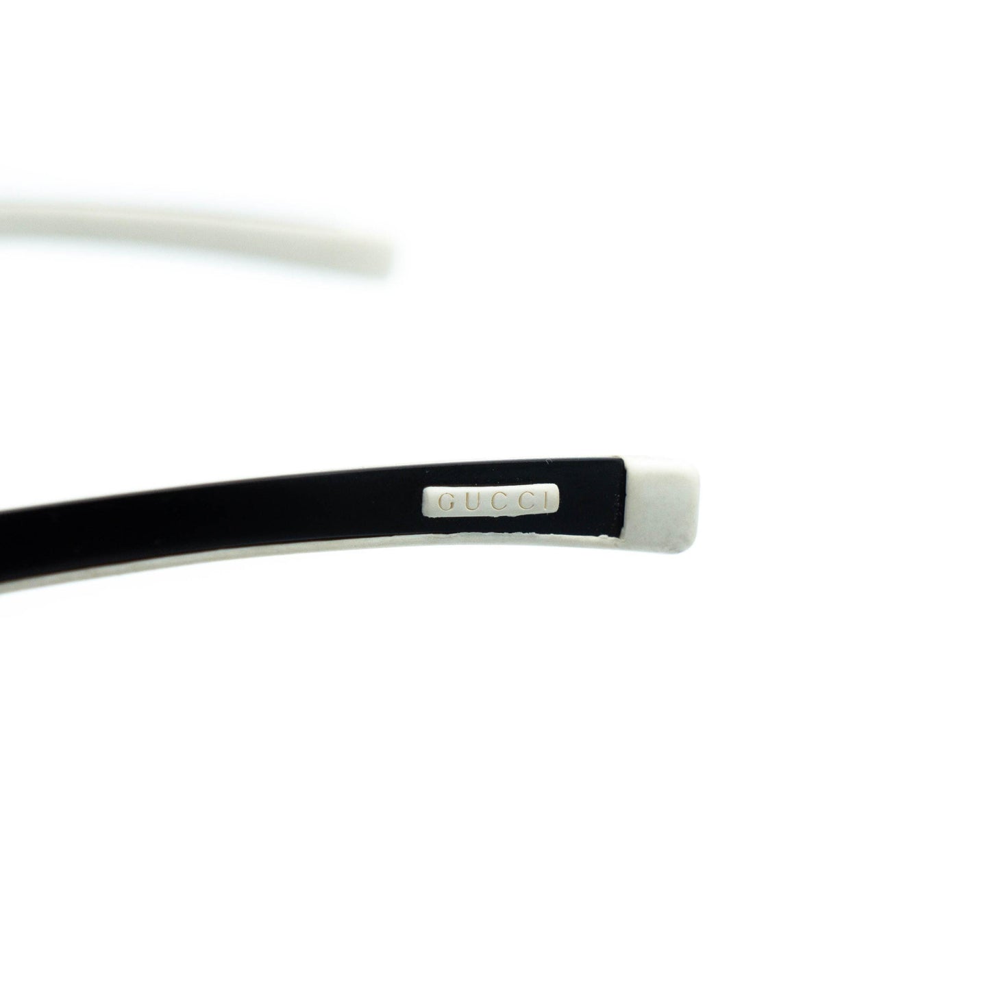 GUCCI GG 1828 Black White Shield Mask Sunglasses Vintage