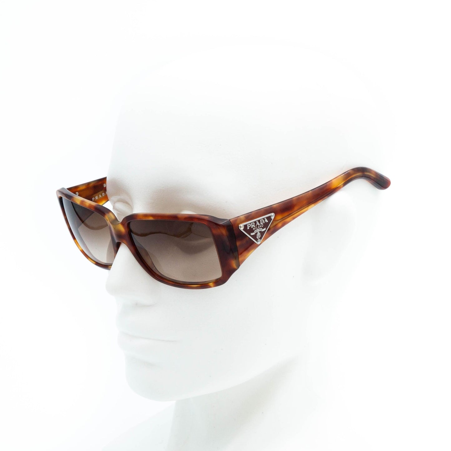 PRADA SPR 16L Triangle Orange Sunglasses Vintage 00s