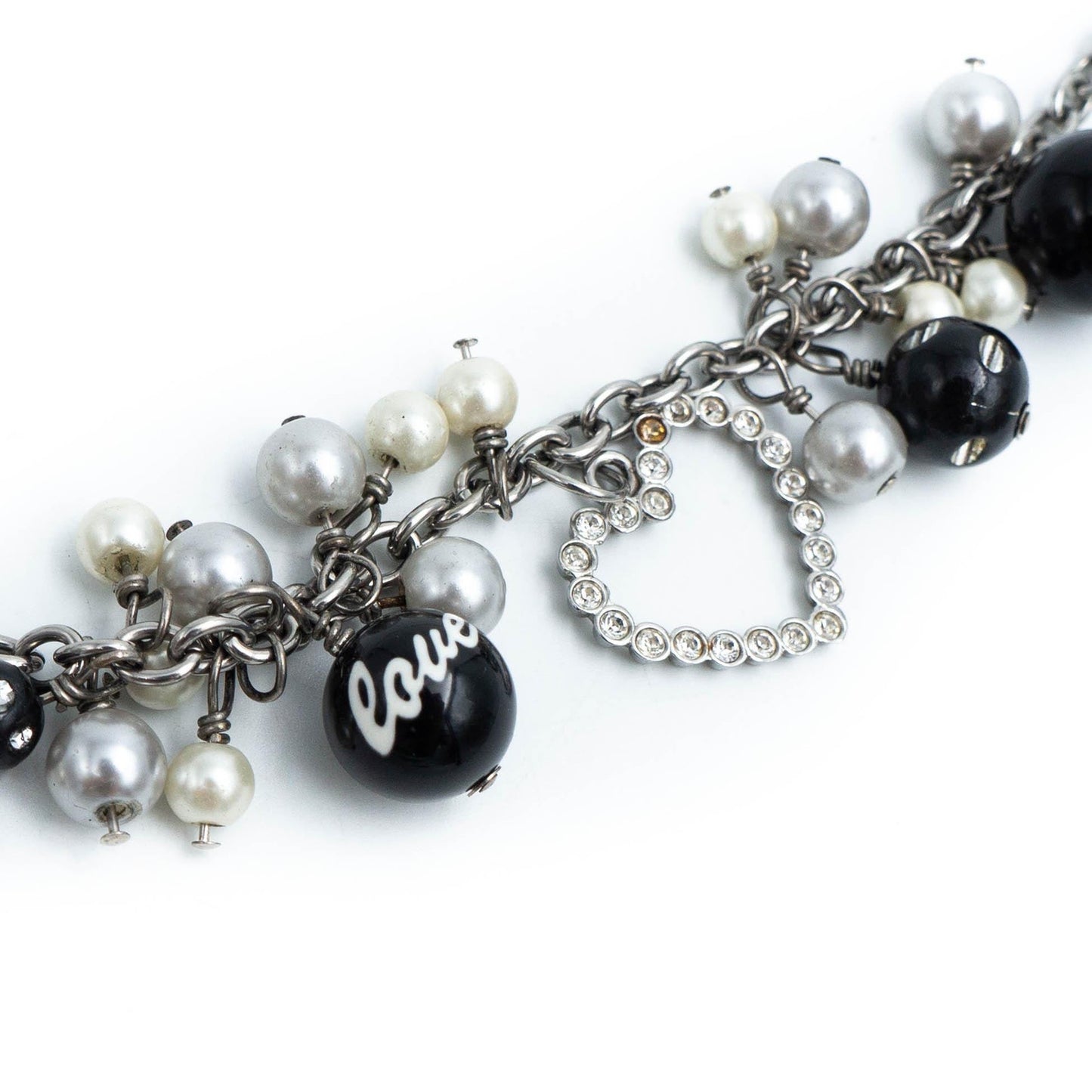 DOLCE GABBANA Chain Pearl Necklace Vintage 00s