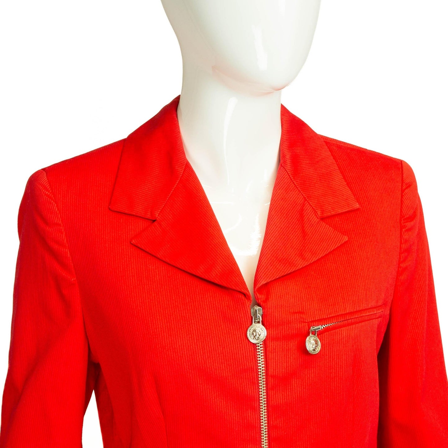 VERSUS Gianni Versace Red Set Blazer Pants Vintage 90s 00s