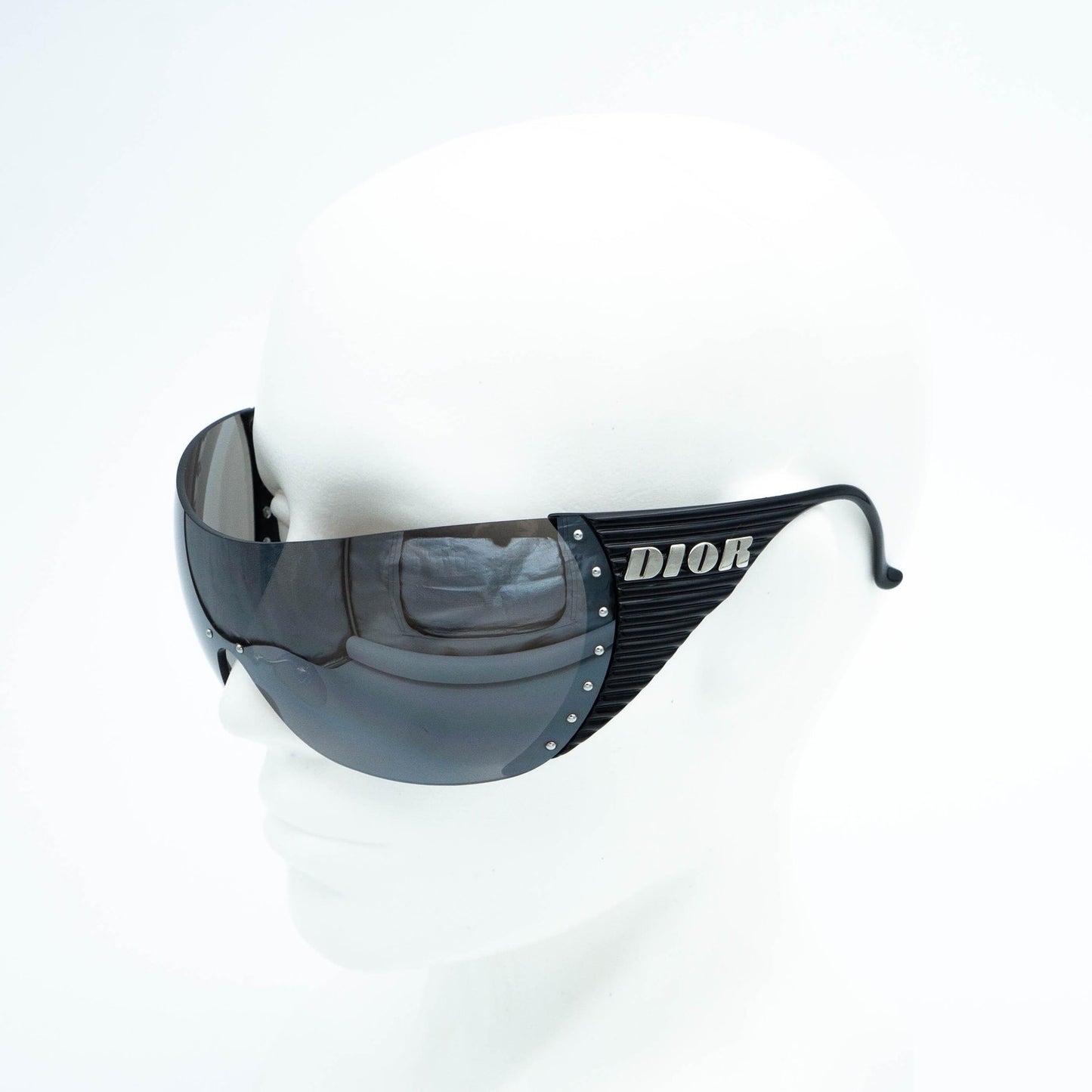 Christian DIOR Bike 1 by John Galliano Mask Sunglasses Black