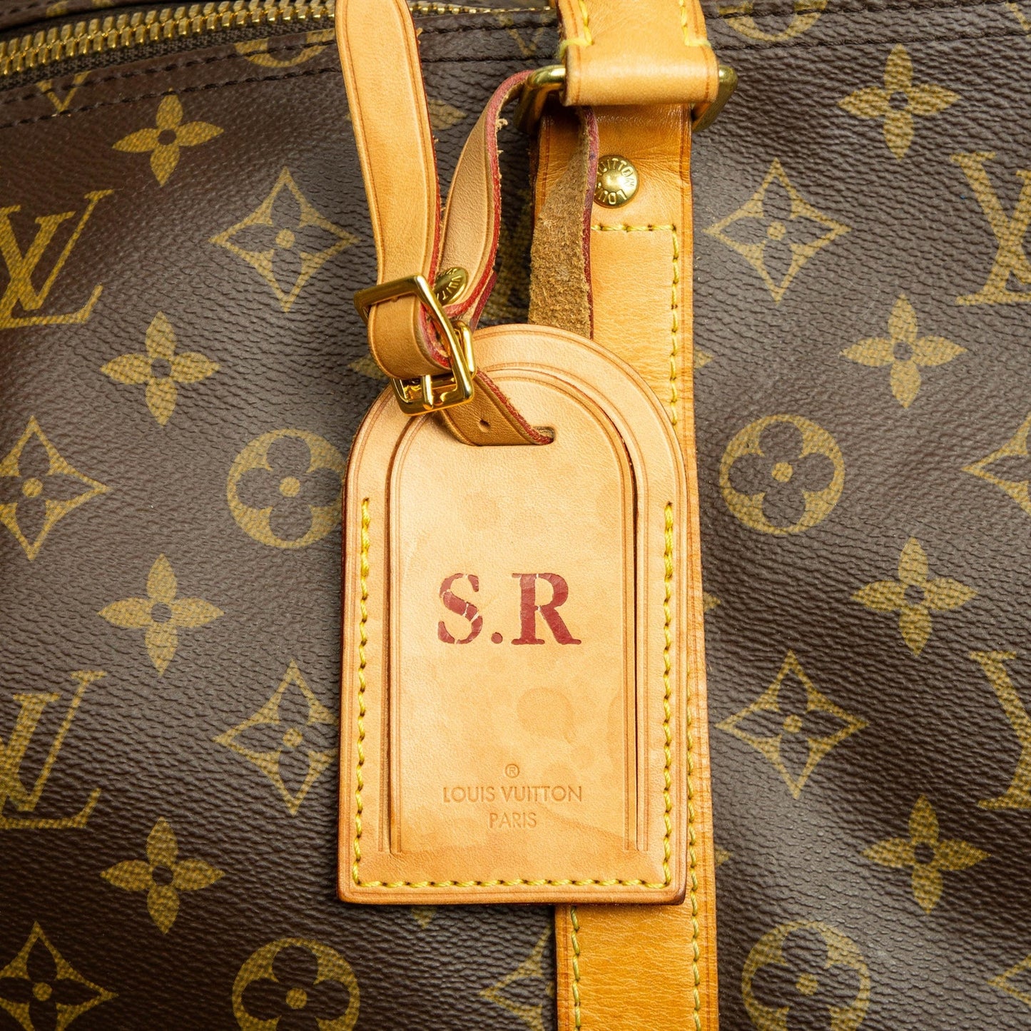 Louis Vuitton Keepall 55 Monogram Brown Travel Bag Vintage