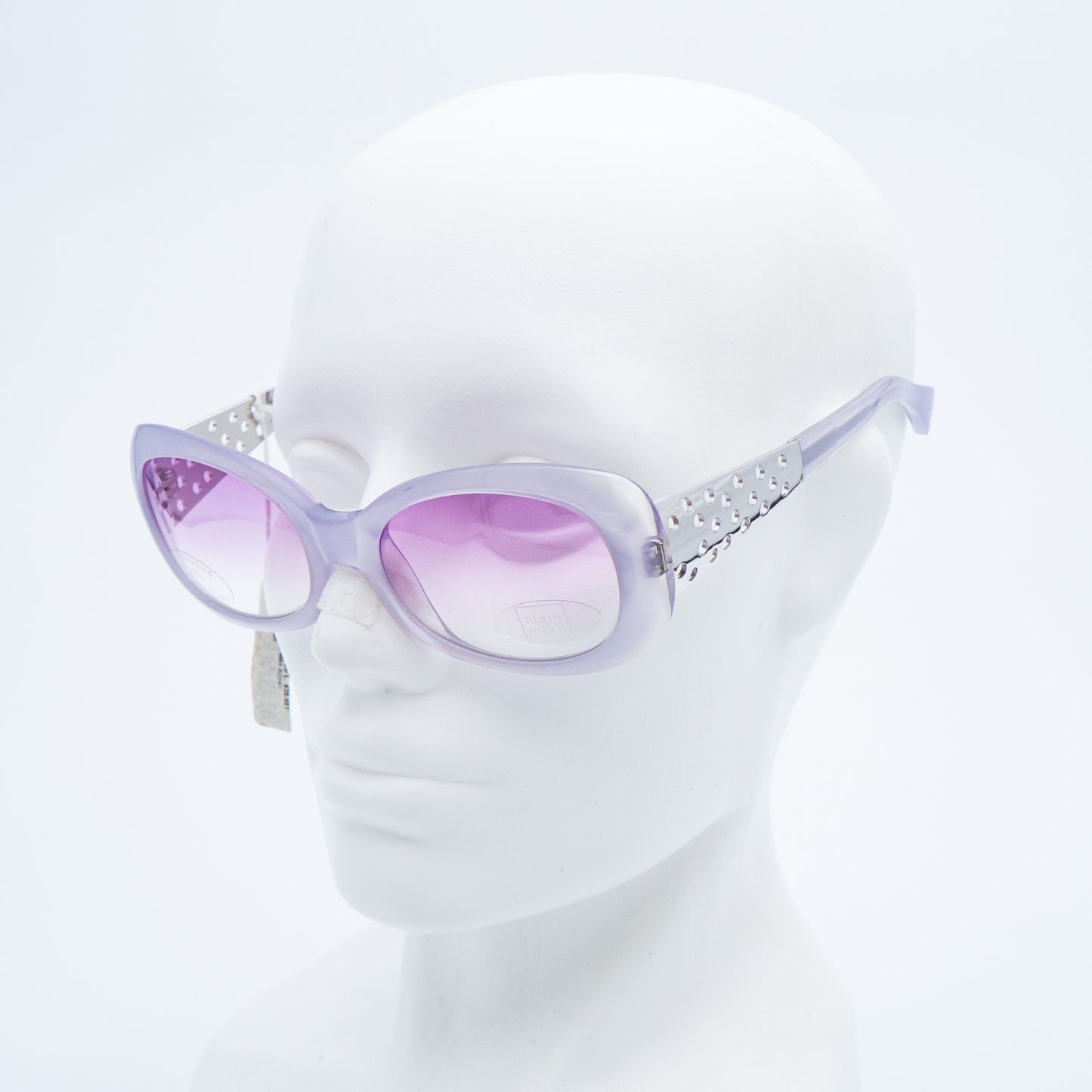 Alain Mikli A0141-01 Purple Silver Sunglasses Vintage
