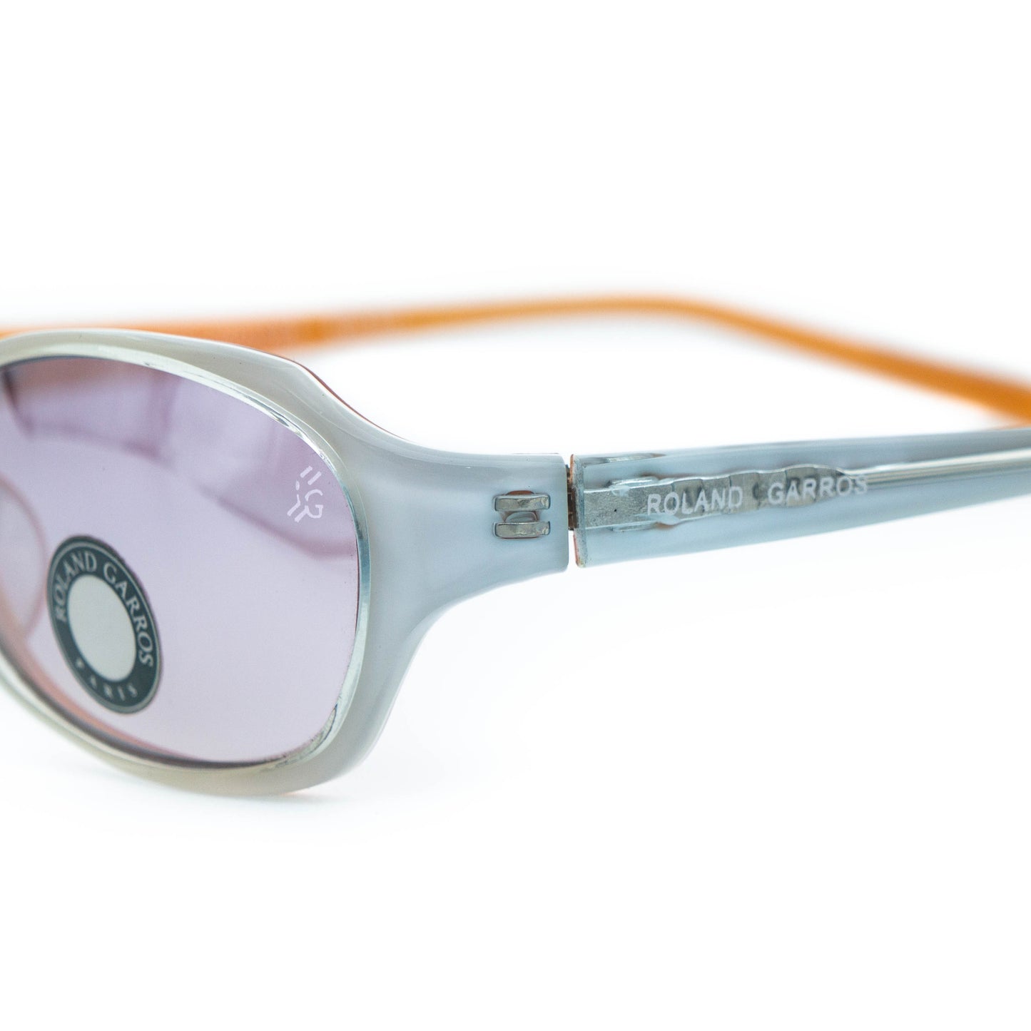 Roland Garros Paris White Orange Vintage Sunglasses