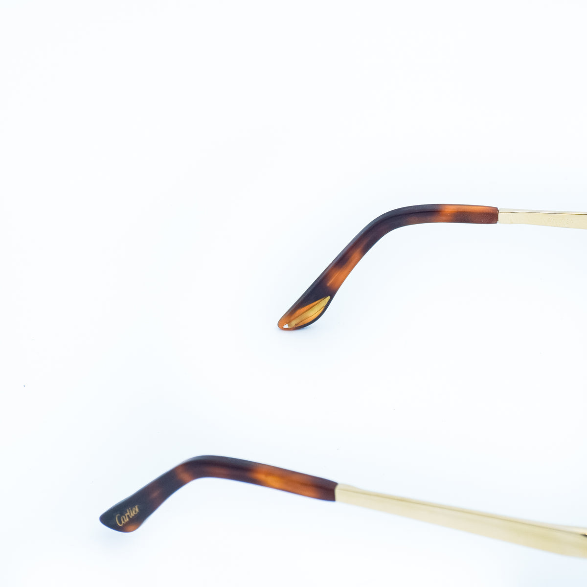 Cartier T8101206 Trinity Cat Eye Brown Gold Sunglasses
