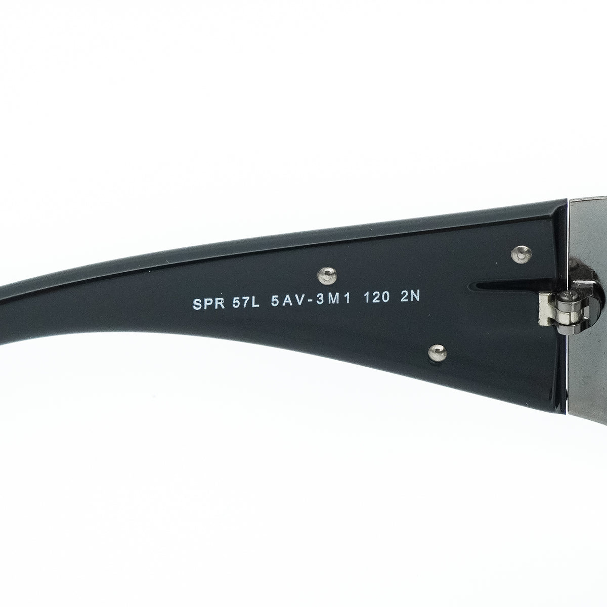 PRADA SPR 57L Black Shield Mask Sunglasses Vintage