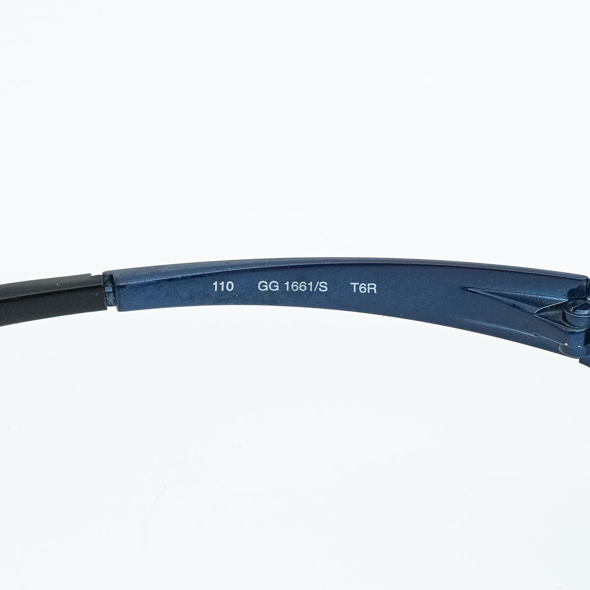 Gucci GG 1661 Blue Shield Mask Sunglasses Vintage