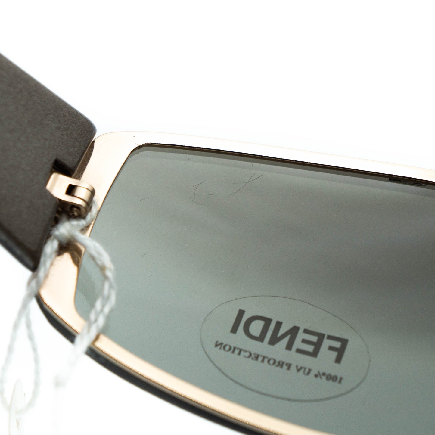 FENDI SL7457 Brown Shield Sunglasses Vintage