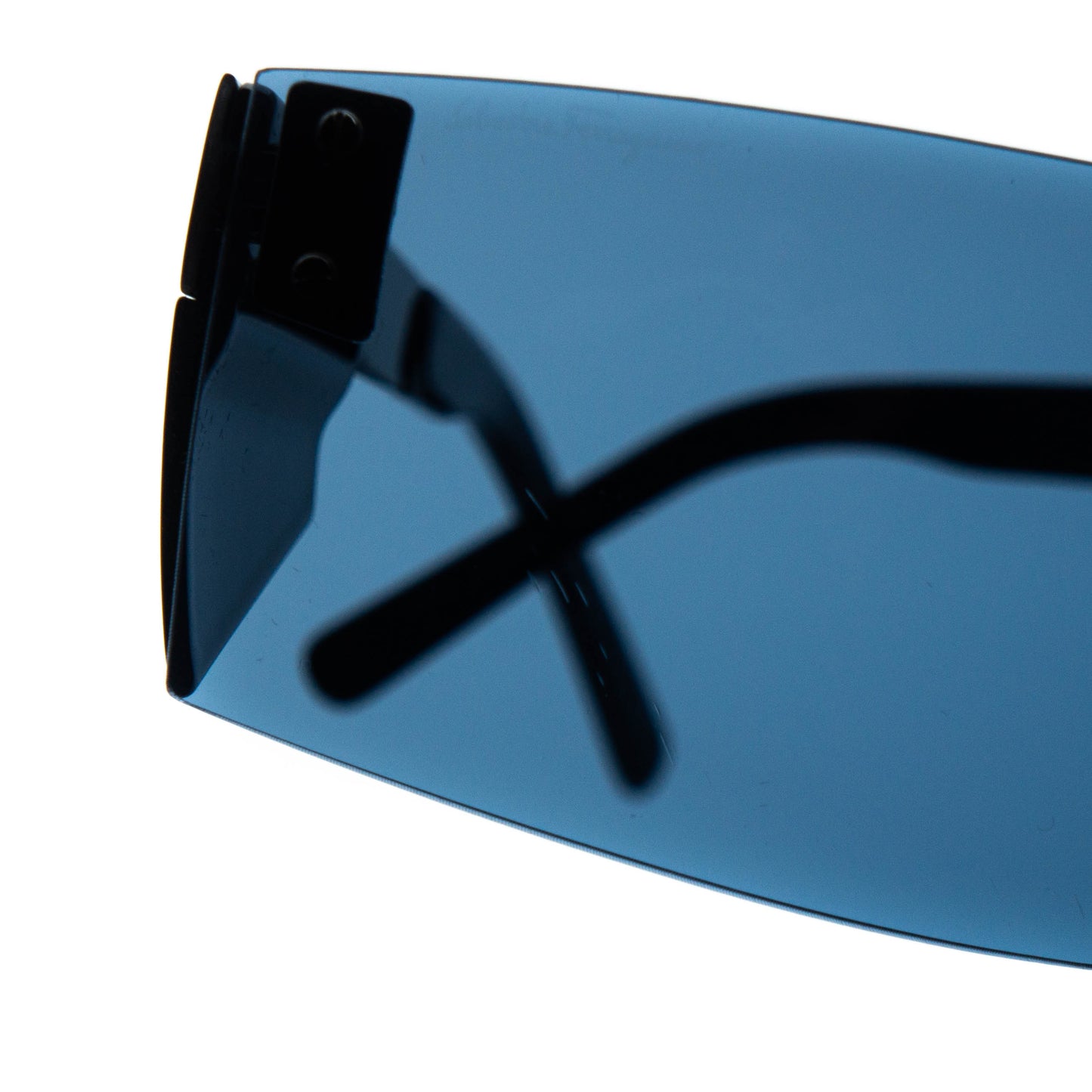 Salvatore Ferragamo 1064 Shield Mask Blue Sunglasses Vintage