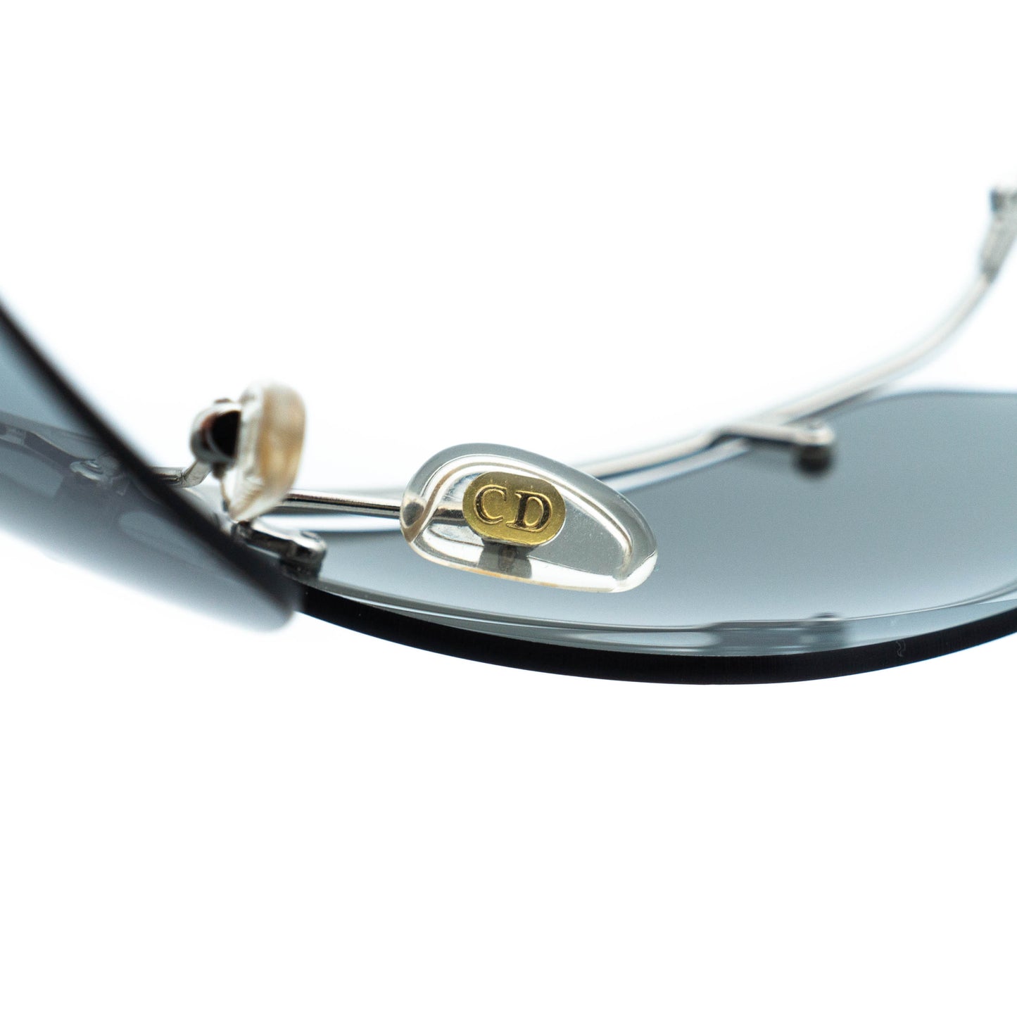 Christian DIOR CLUBBING Rimless Silver Sunglasses Vintage