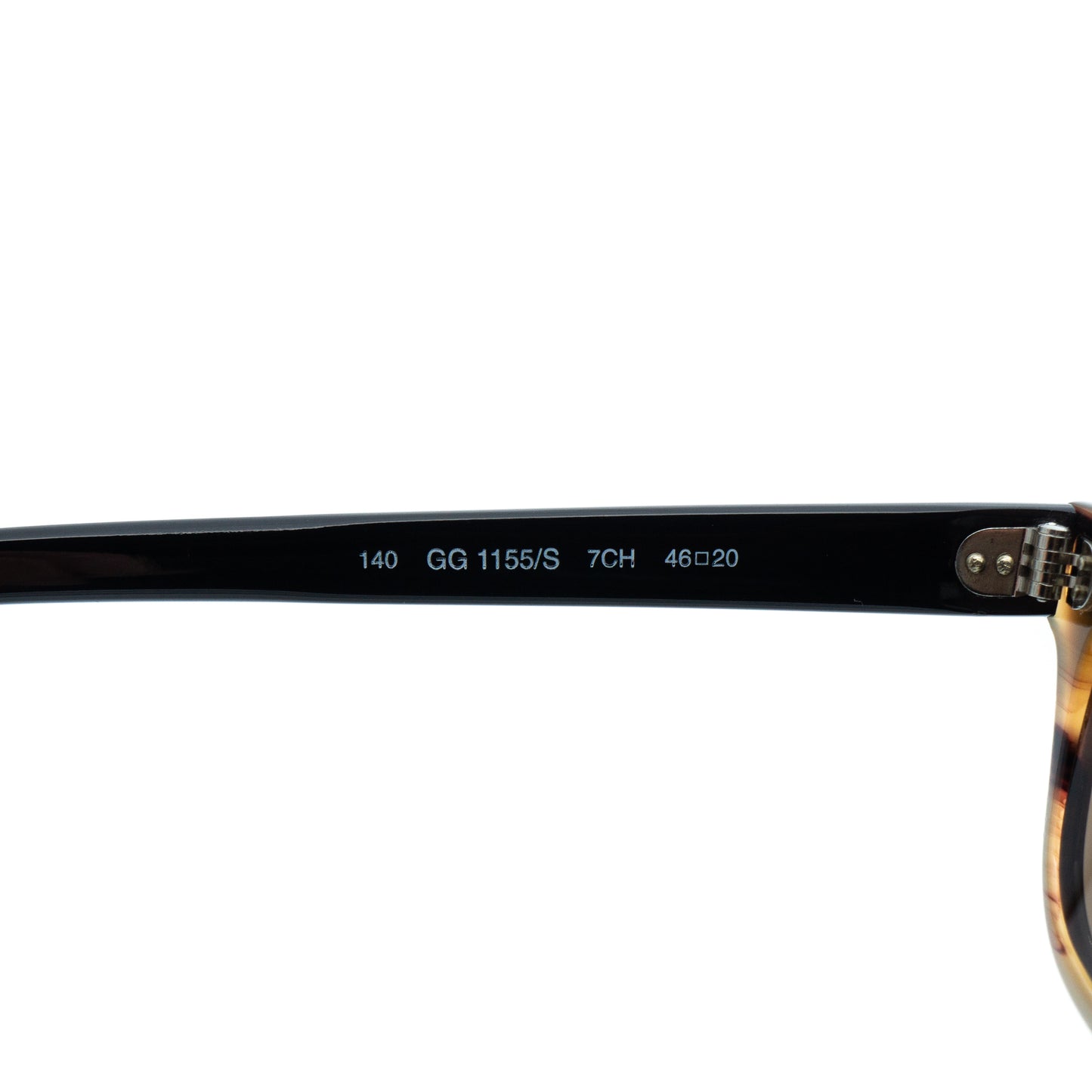 GUCCI GG 1155/S Black Brown Sunglasses Vintage