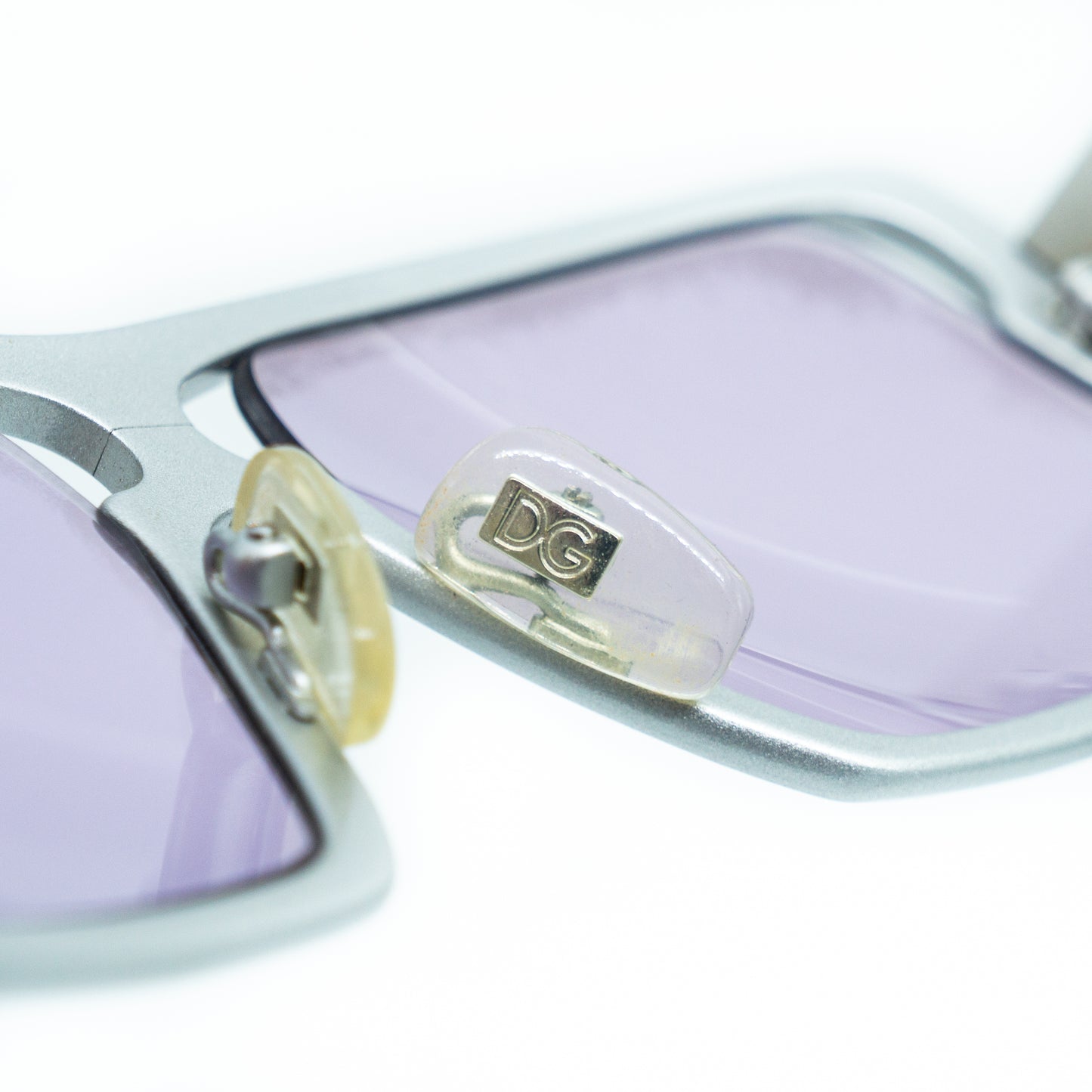 Dolce & Gabbana DG 131S Silver Square Sunglasses Vintage