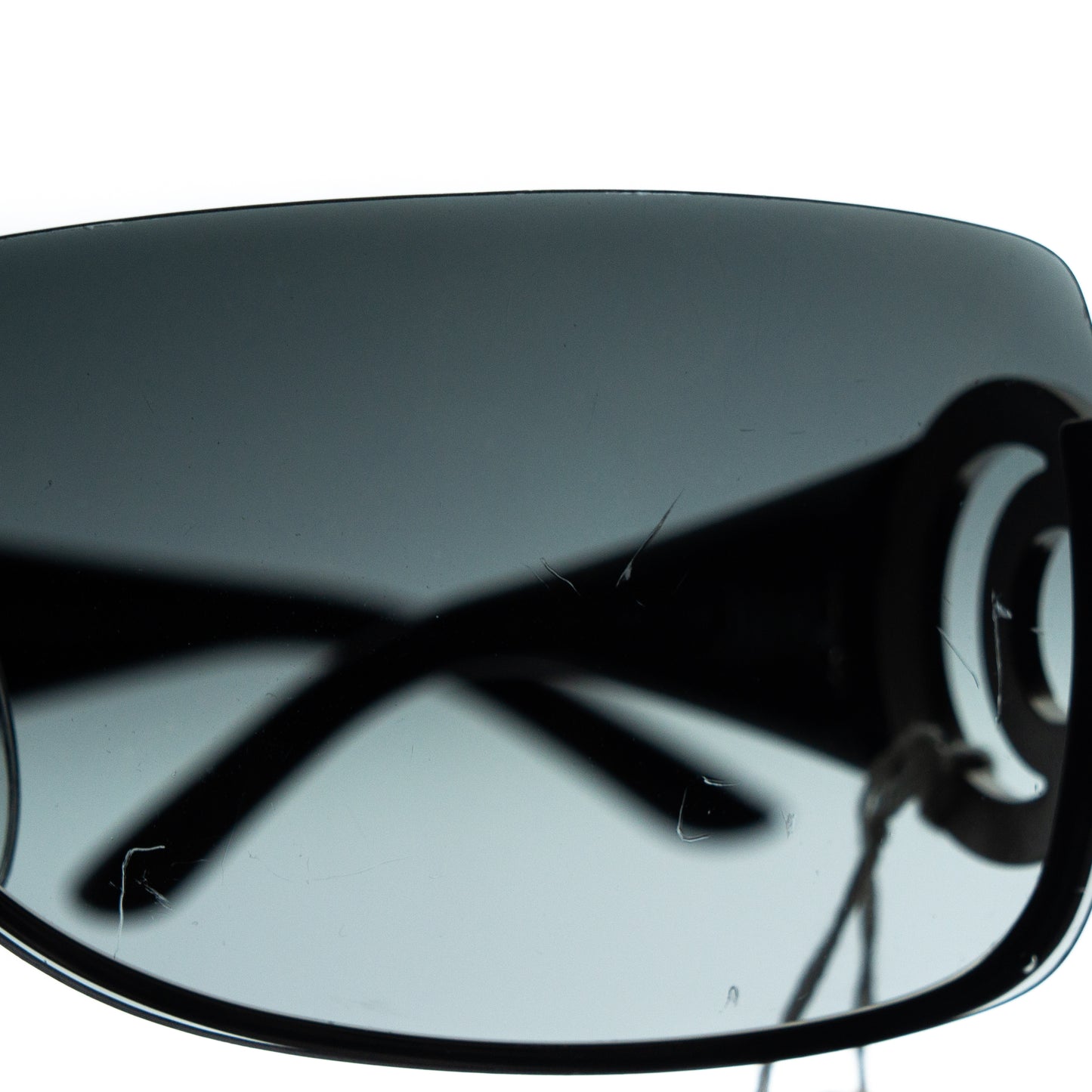 Salvatore Ferragamo 1139-B Black Shield Mask Sunglasses Vintage