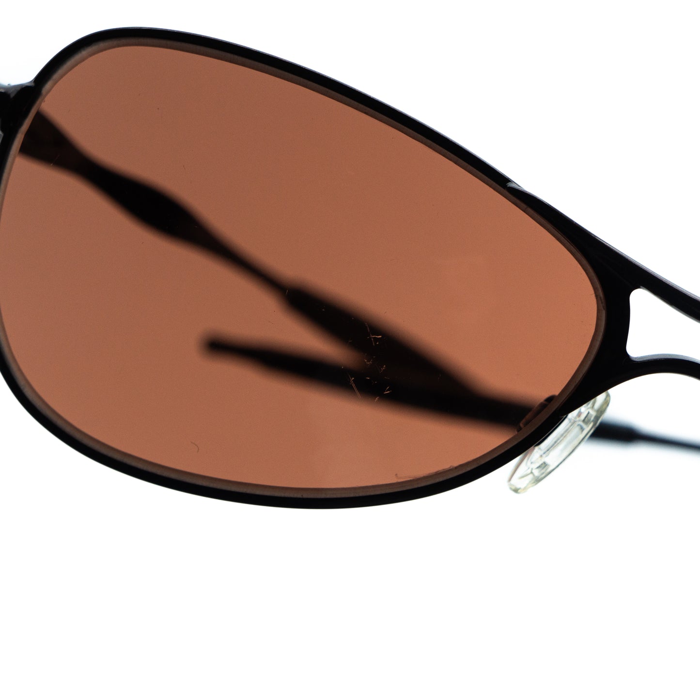 Oakley Crosshair S Brown Metal Sunglasses Vintage