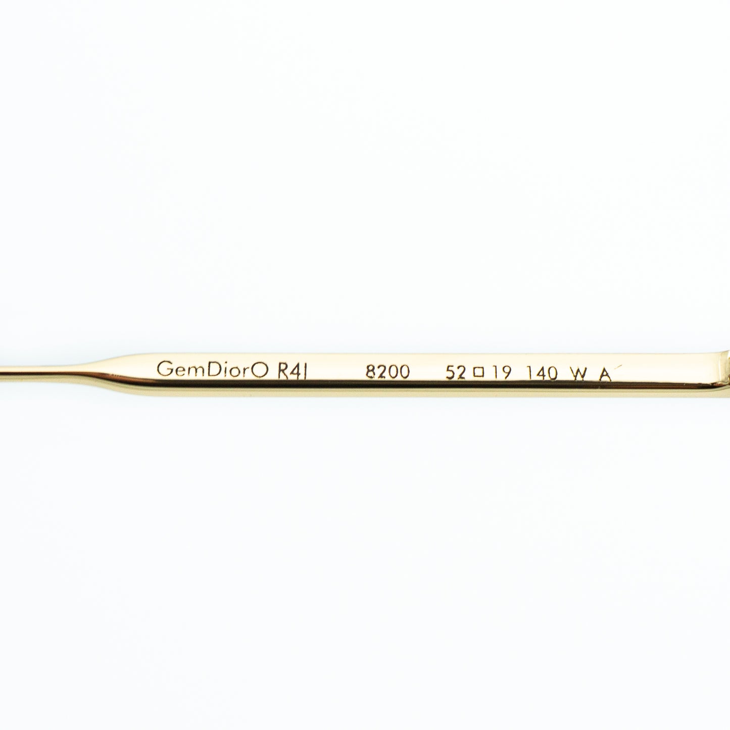 DIOR GemDiorO R4I Blue Gold Eyeglasses Frame
