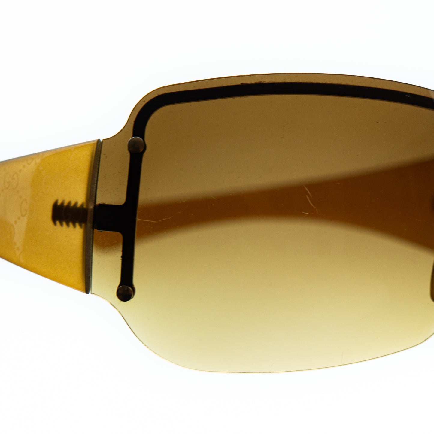 GUCCI GG 1825/S Brown Shield Mask Sunglasses Vintage