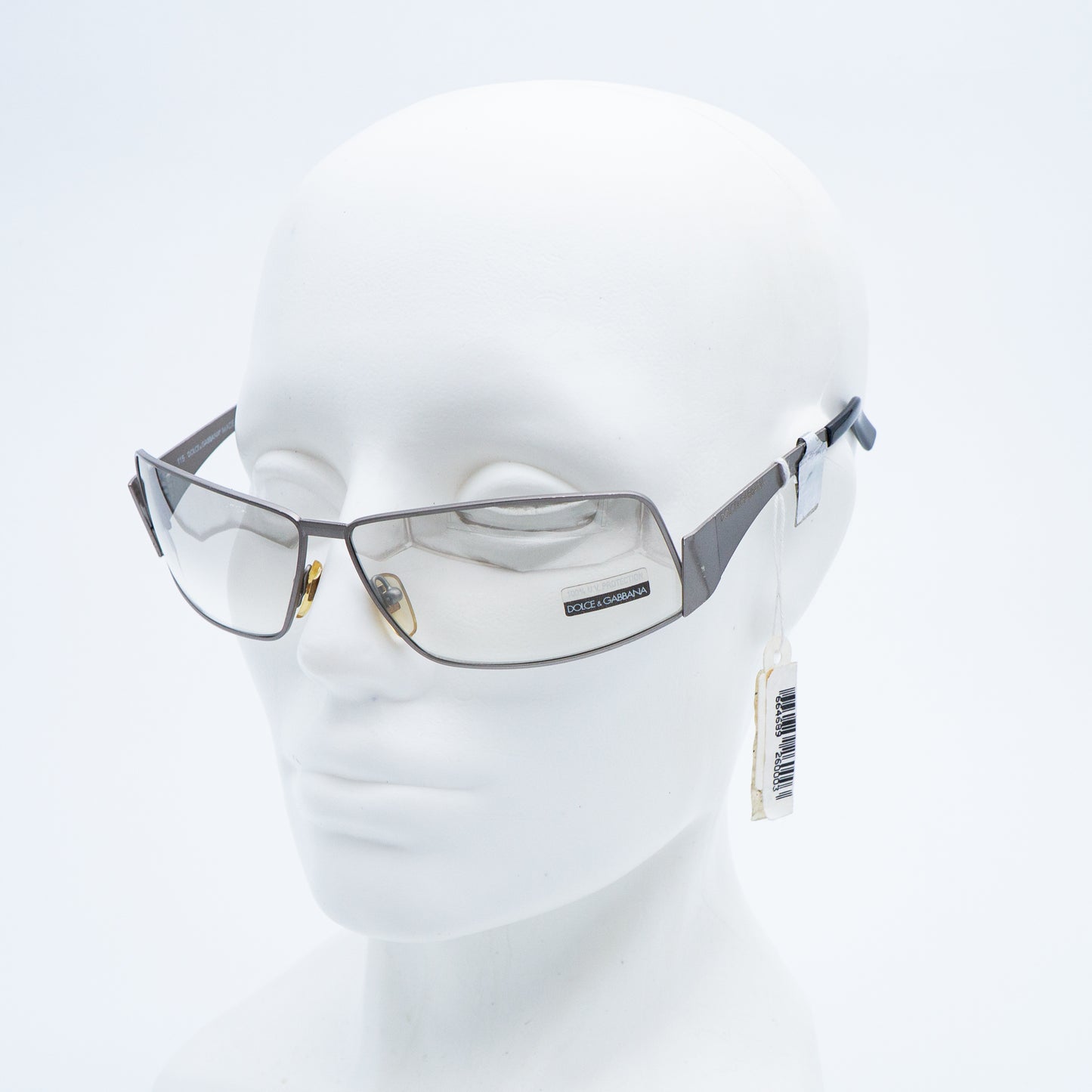 Dolce & Gabbana DG 381S Silver Metal Sunglasses Vintage