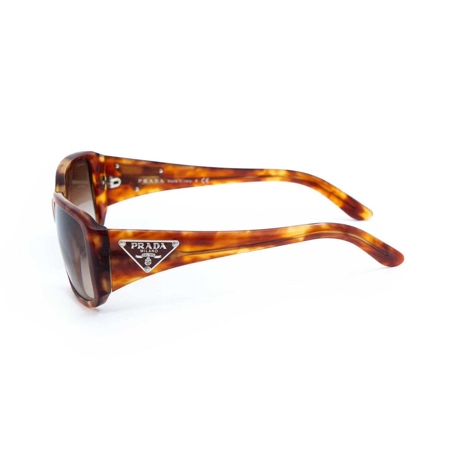 PRADA SPR 16L Triangle Orange Sunglasses Vintage 00s