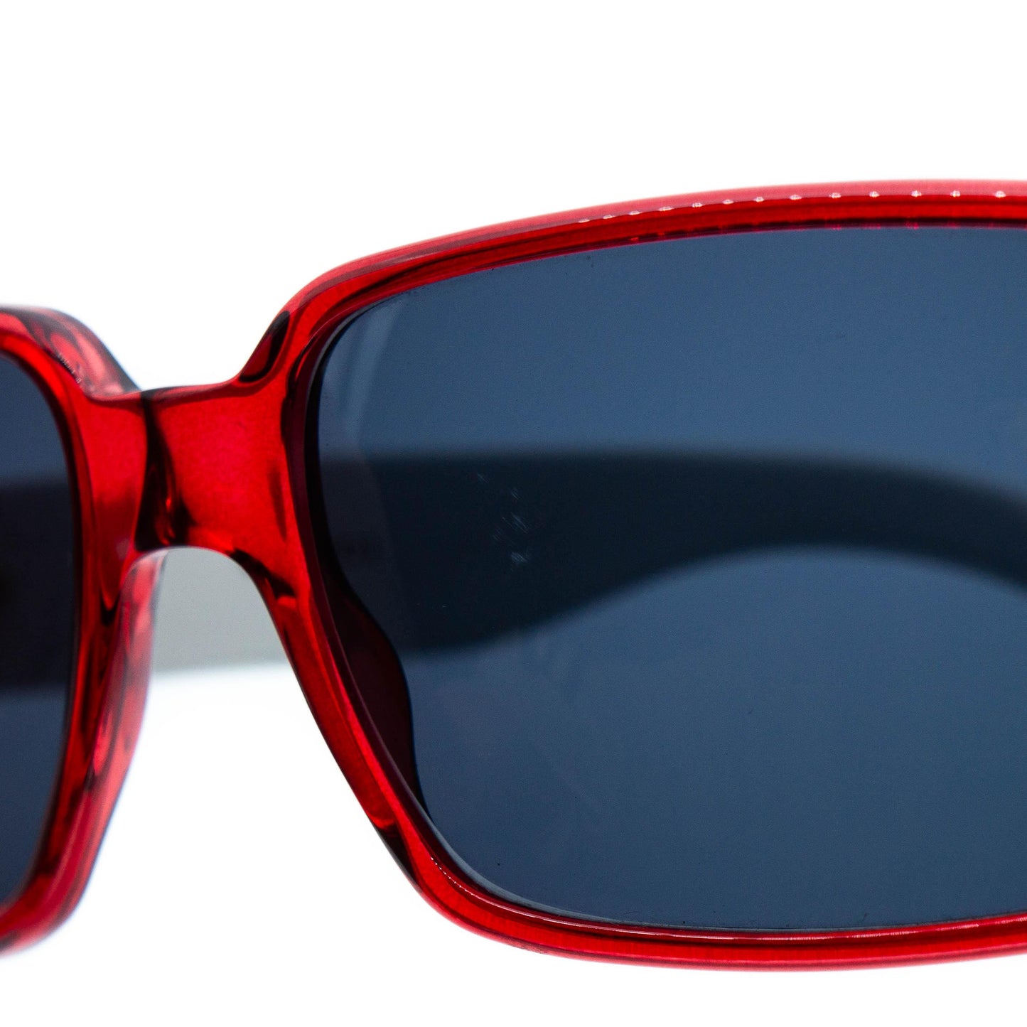 GUCCI GG 2563 White Red Square Sunglasses Vintage