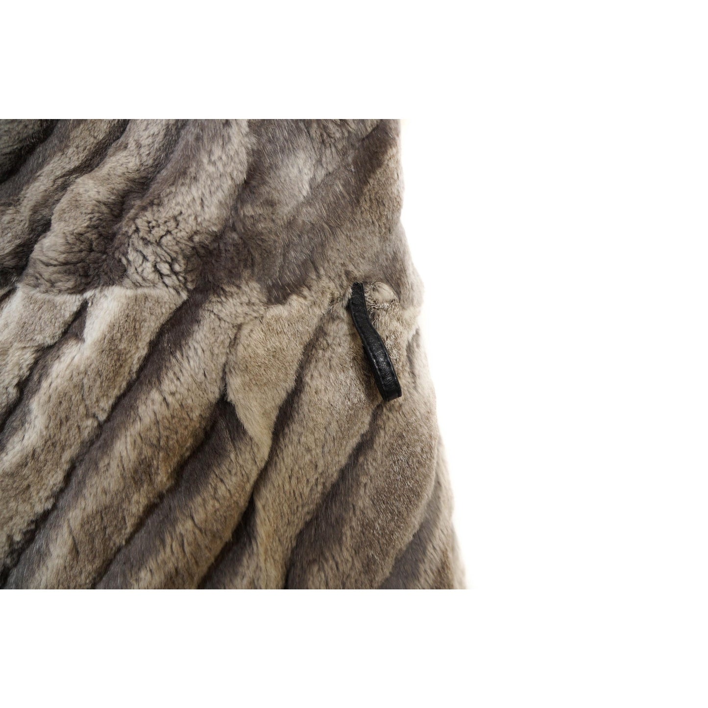 FENDI Maglia Fur Jacket Coat Vintage Gray Rare 90s