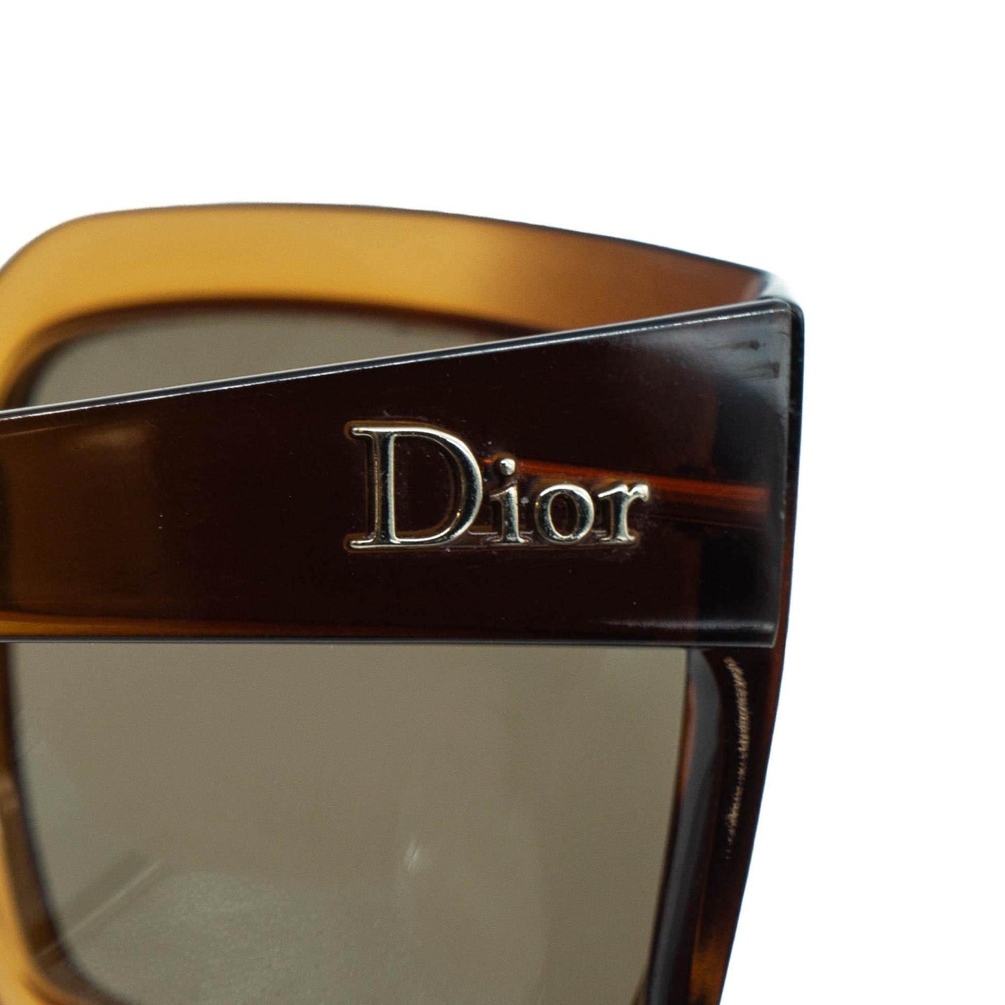Christian DIOR Essence 1 Brown Oversized Sunglasses Vintage 90s 00s