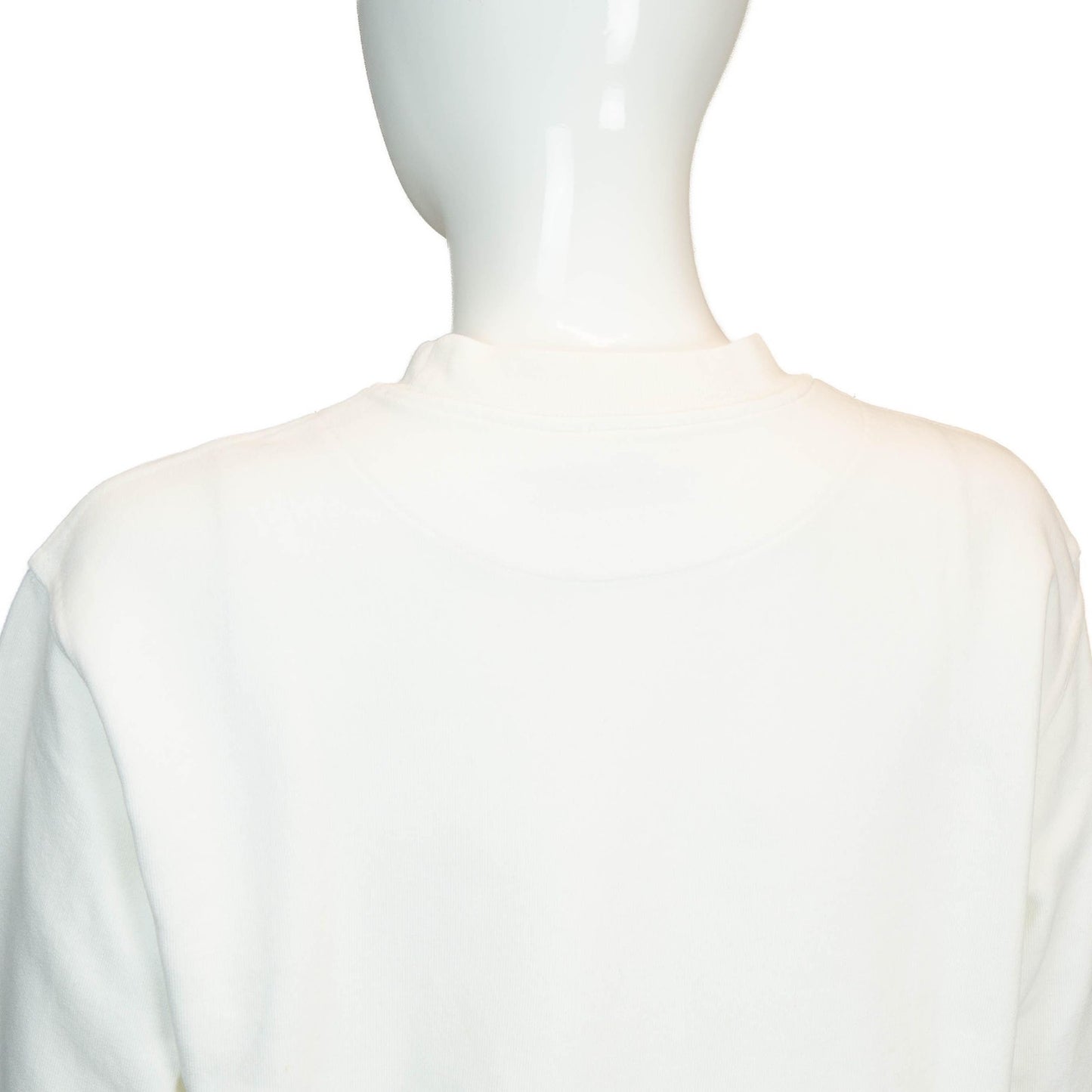 BURBERRY Center Logo White Sweatshirt Vintage 90s