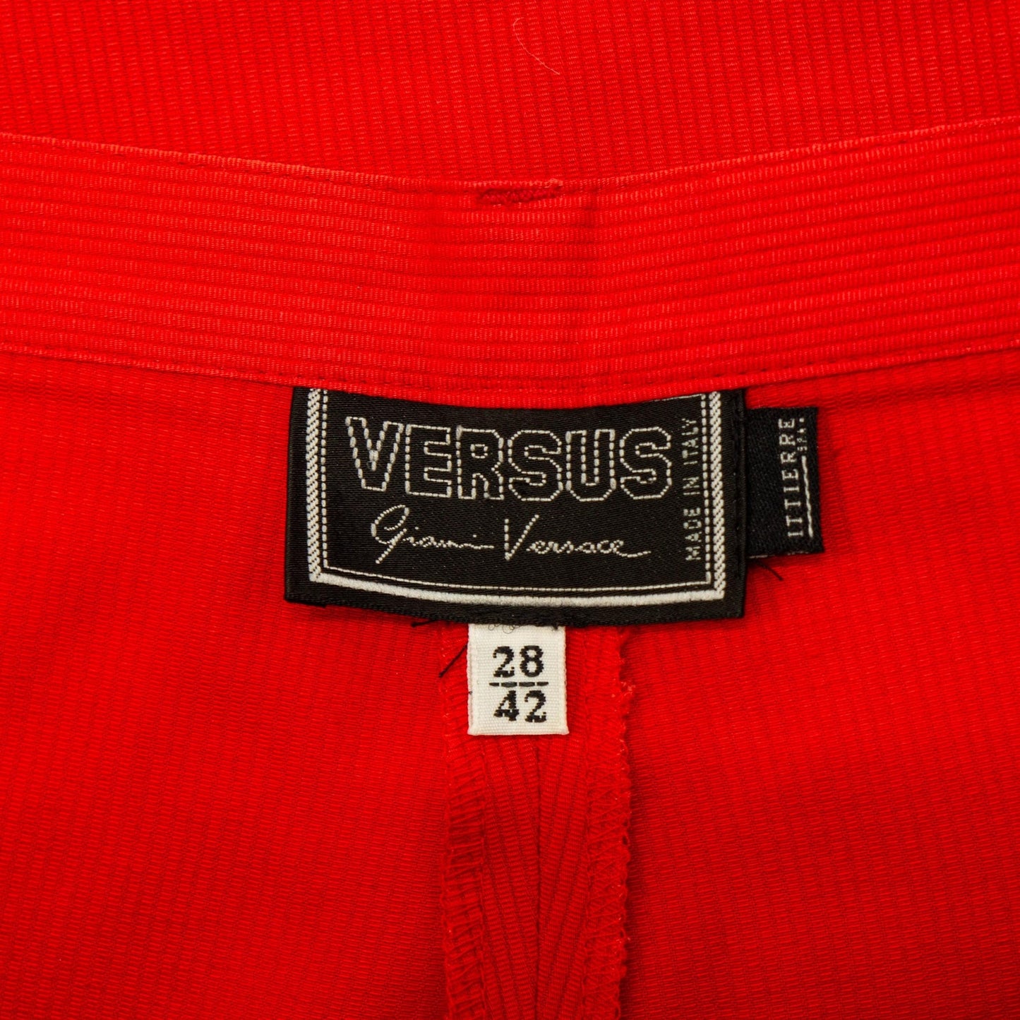 VERSUS Gianni Versace Red Set Blazer Pants Vintage 90s 00s